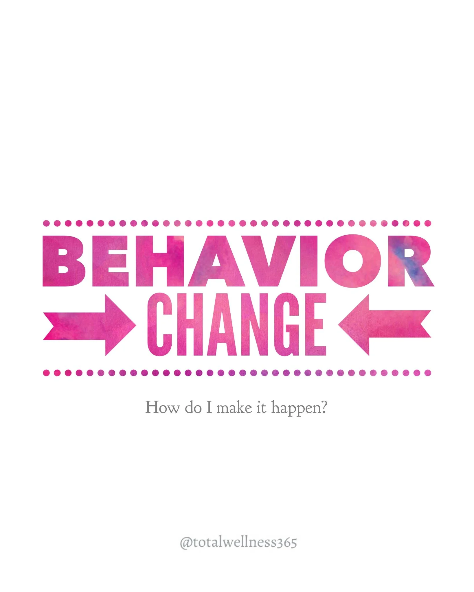 Is behavior change really possible?