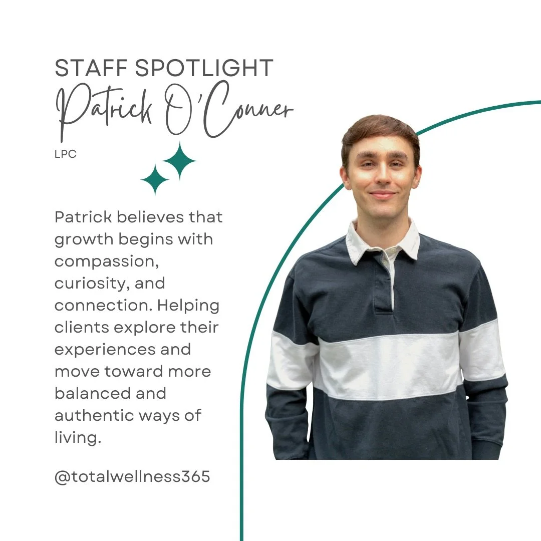 Patrick is accepting new Ohio clients immediately, in person or virtual. To learn more about Patrick, check out his profile on our website www.totalwellness365.com/about-patrick. 

#staffspotlight