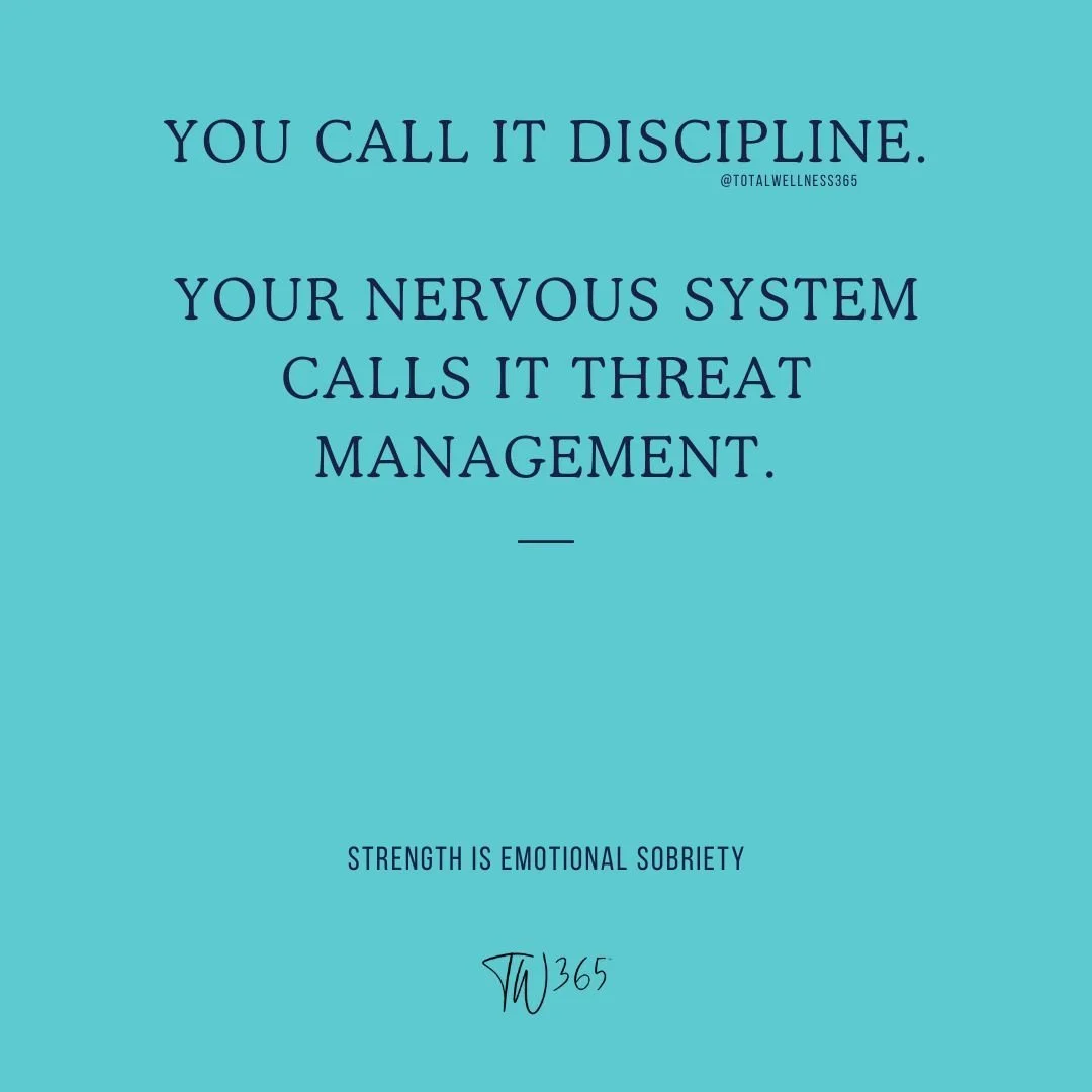 Emotional Sobriety vs. Discipline.

#sarahisms #4pillaresofwellness