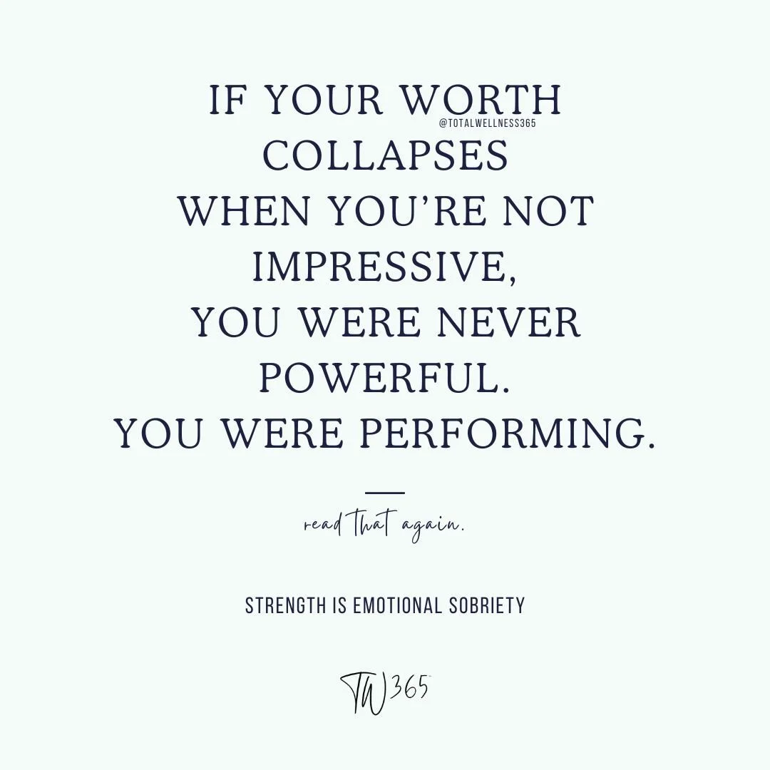 Choose one--
Powerful 💪 or Performing 🎭

#sarahisms 34pillarsofwellness
