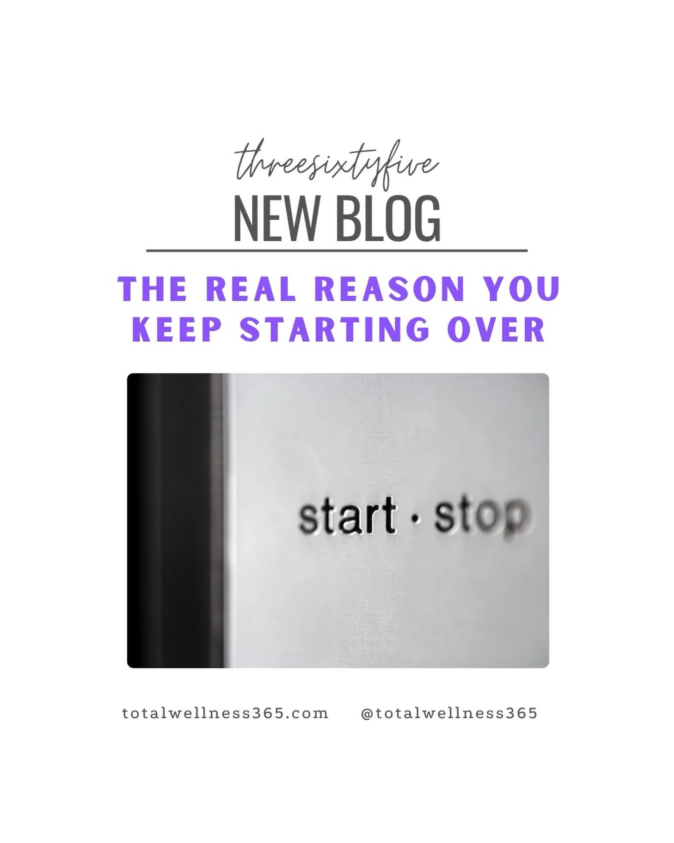 There&rsquo;s a story many people tell themselves in quiet moments of frustration. The Problem Isn&rsquo;t Consistency

Follow the link🔗in bio to read the newest 𝓉𝒽𝓇𝑒𝑒𝓈𝒾𝓍𝓉𝓎𝒻𝒾𝓋𝑒 blog. Or click here https://totalwellness365.com/threesixt