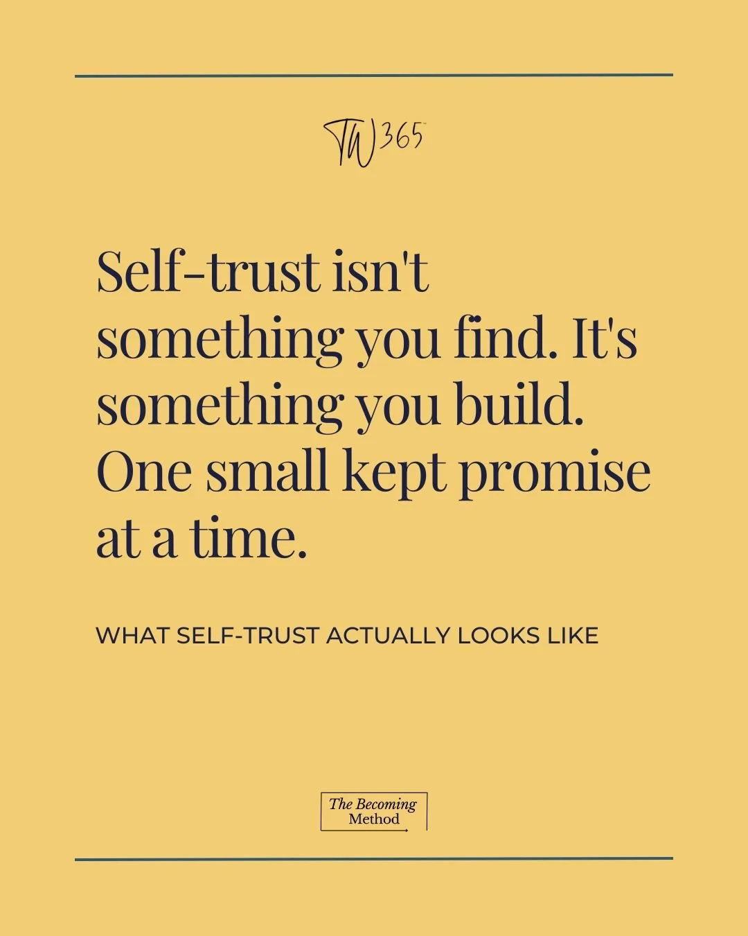 self-trust actually looks like something you built. Check out the 2nd April blog to read more. 

#threesixtyfiveblog #4pillarsofwellness  #chooseknowledge #choosewellness #bewell