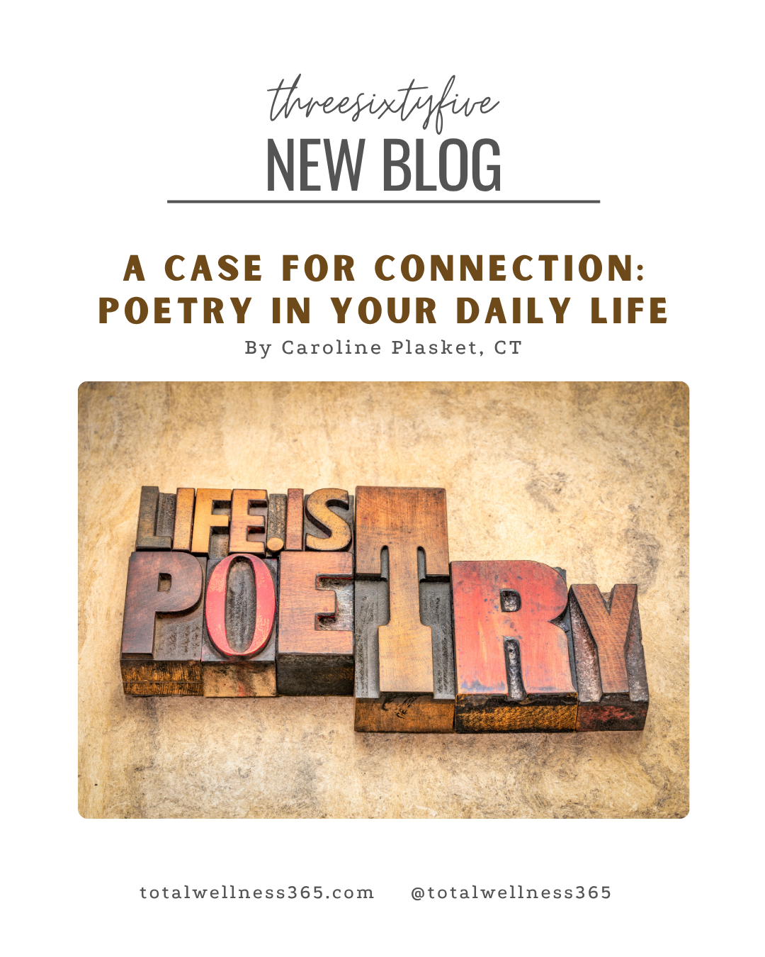 A Case for Connection: Poetry in Your Daily Life