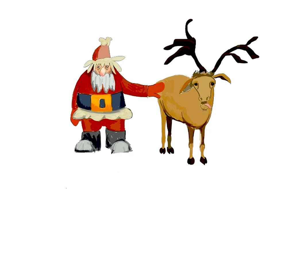 Illustration for a Christmas card, 2018