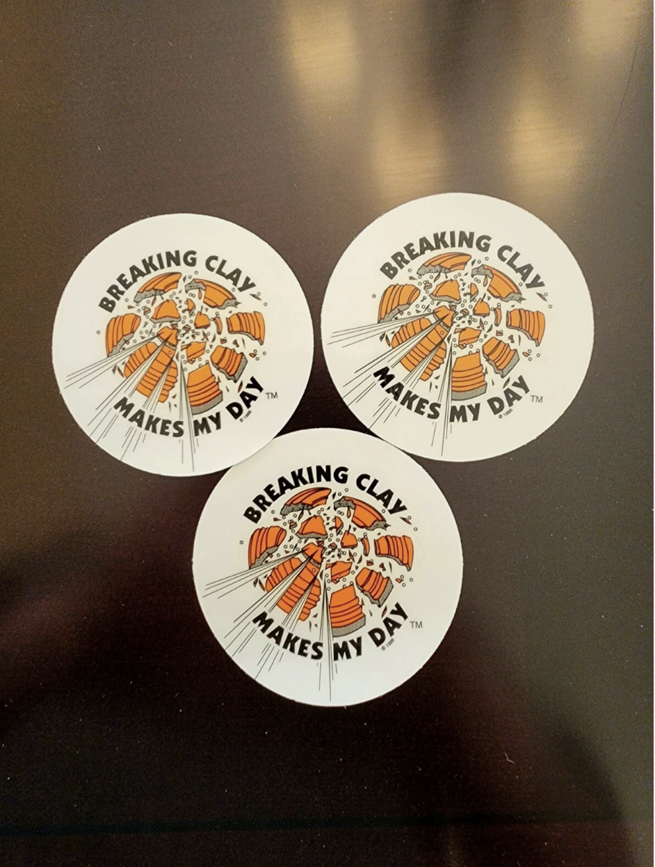 Breaking Clay Makes My Day™ Window Decal