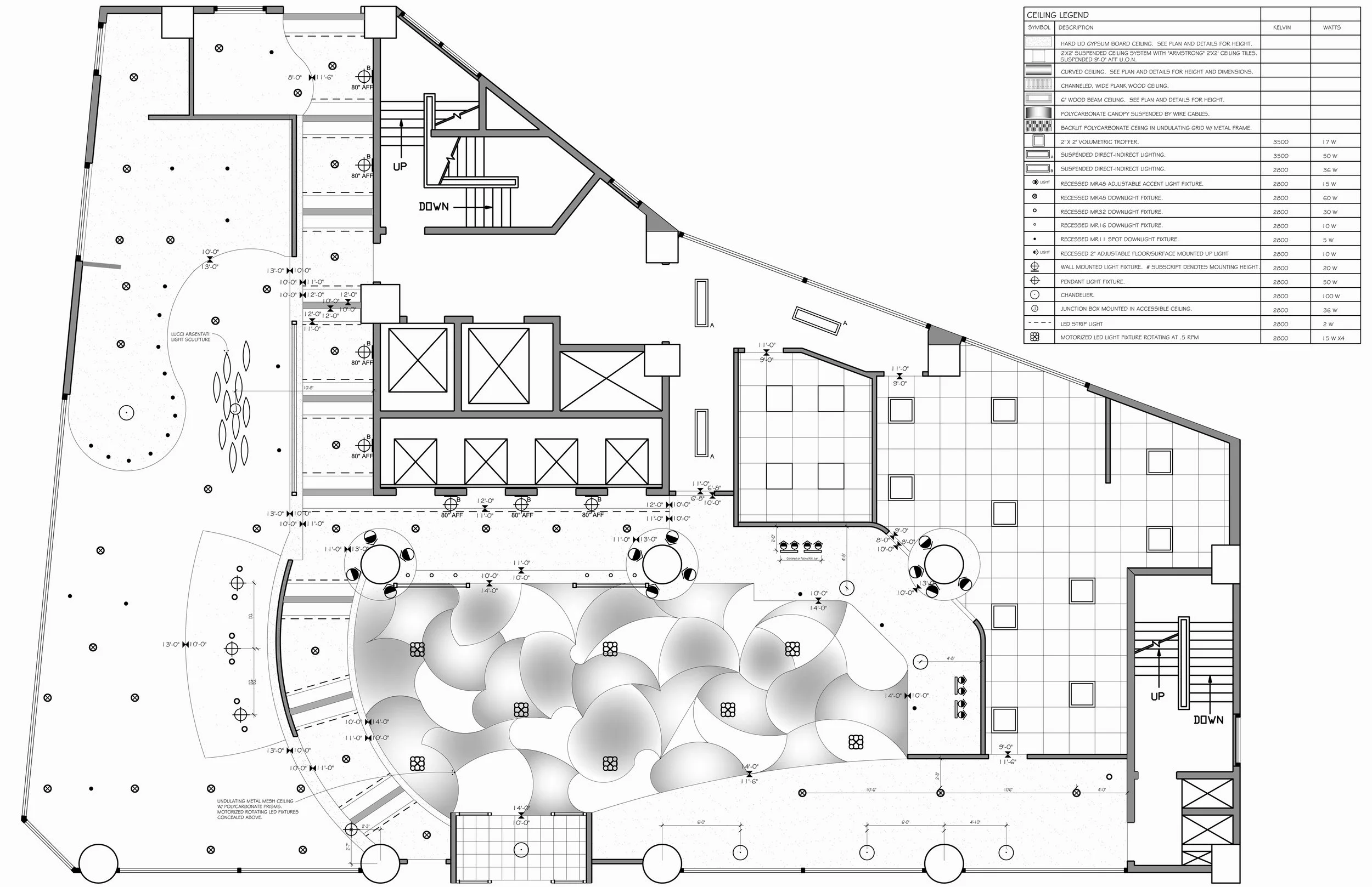   HOTEL  Reflected Ceiling Plan, 1st Floor 
