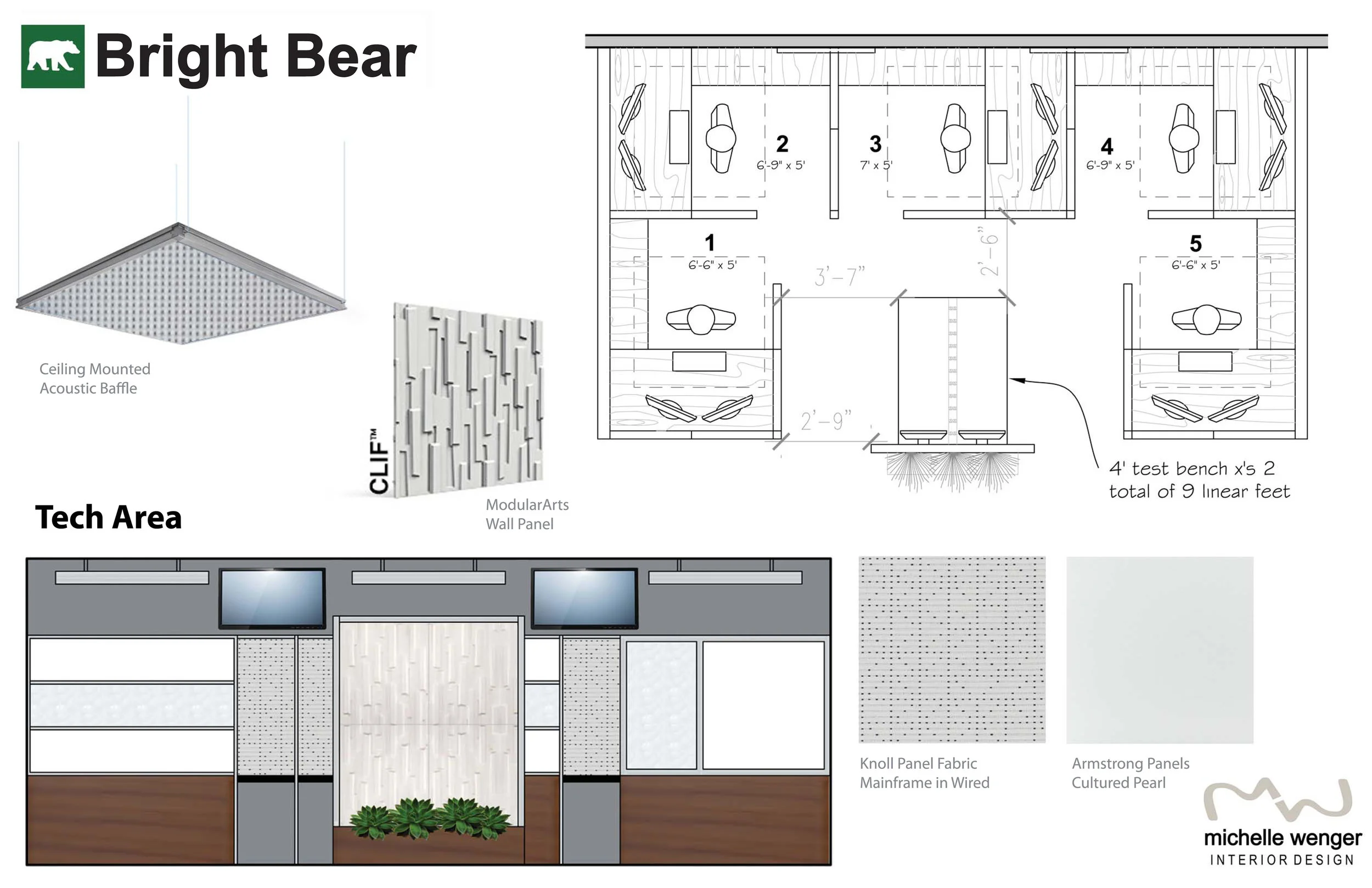   CORPORATE OFFICE, Technology Firm   Technician Work Area  Tenant Improvements 