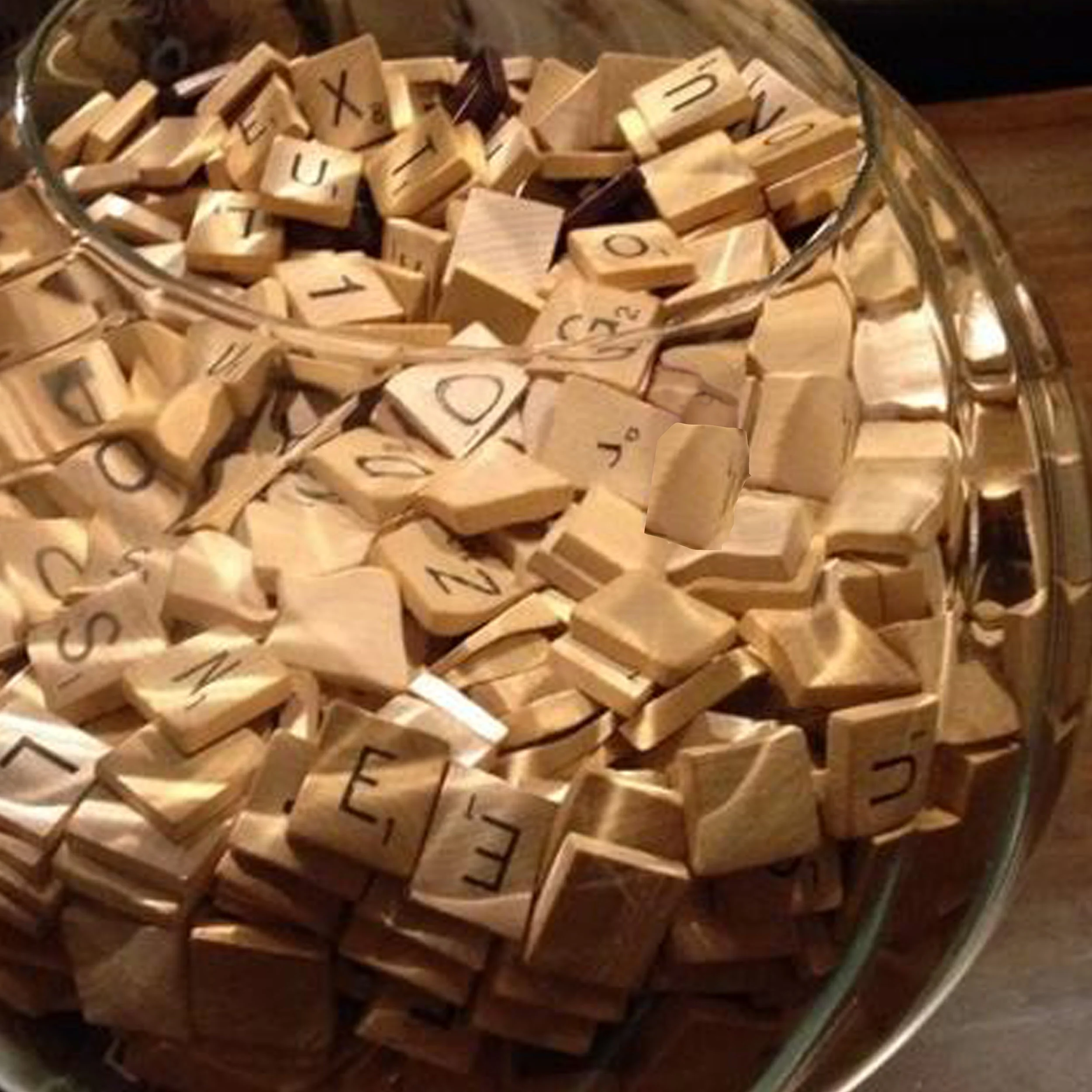 Wood Scrabble Tiles Qty Available: 20+