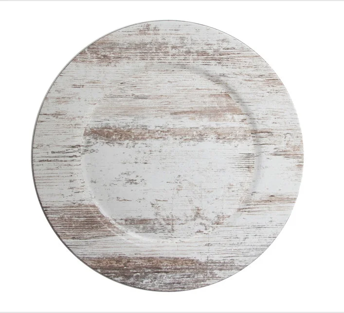 Charger, Whitewash Material: Melamine