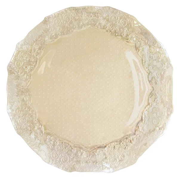 Charger, Royal Creme Material: Glass
