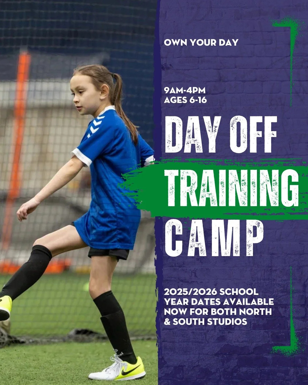 📣 School&rsquo;s out, but the game is ON! ⚽
Join us for our School Day Off Camps on Sept 9 &amp; 23 at Own Touch North &amp; South!

👉 9AM &ndash; 4PM full-day camp
👉 Skills training, small-sided games, &amp; match play

Don&rsquo;t let your playe