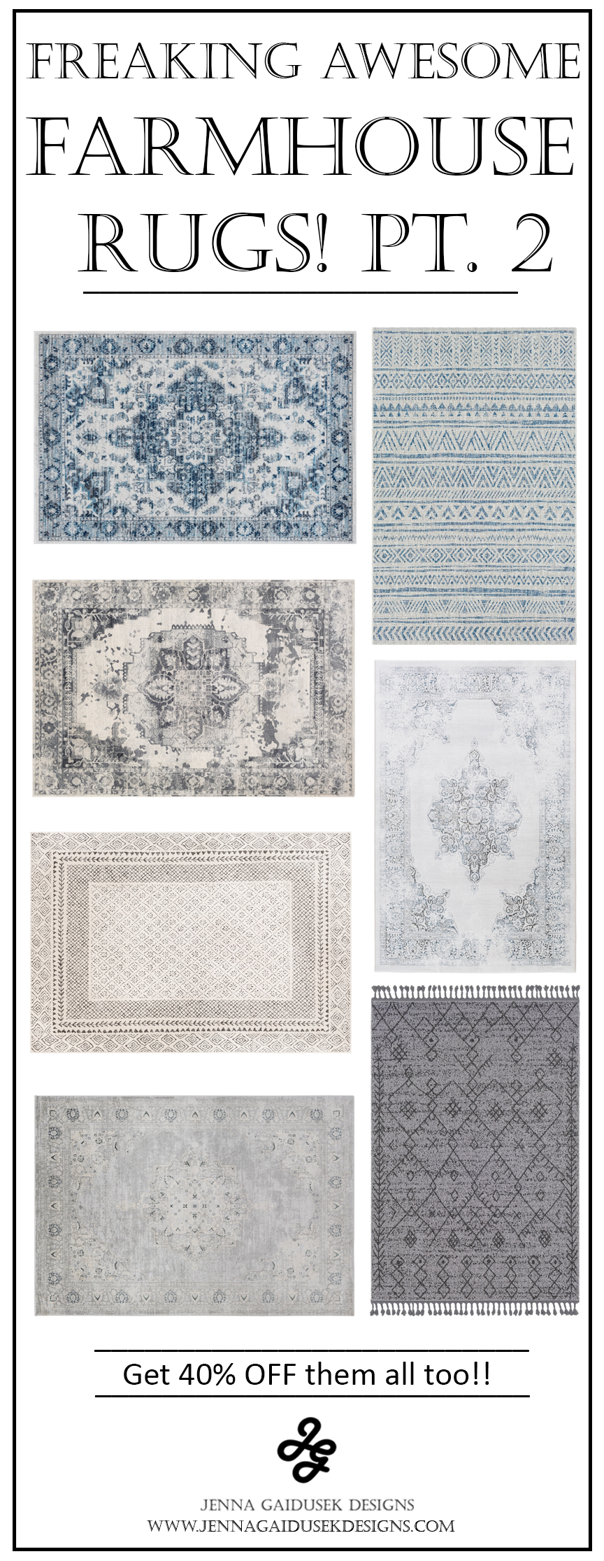 Freaking Awesome Farmhouse Rugs Part 2 Jenna Gaidusek Designs