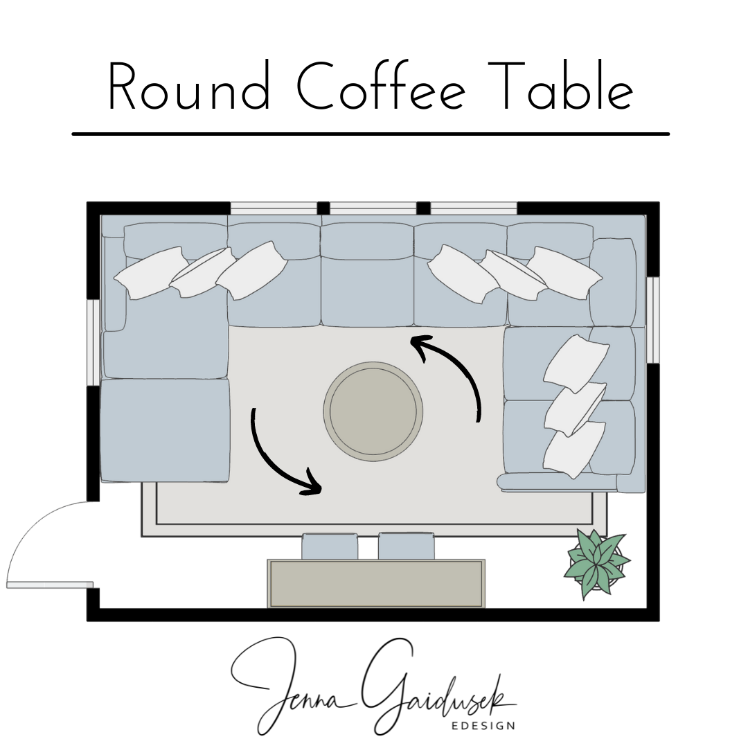 Round Coffee Table- Sectional (Copy)