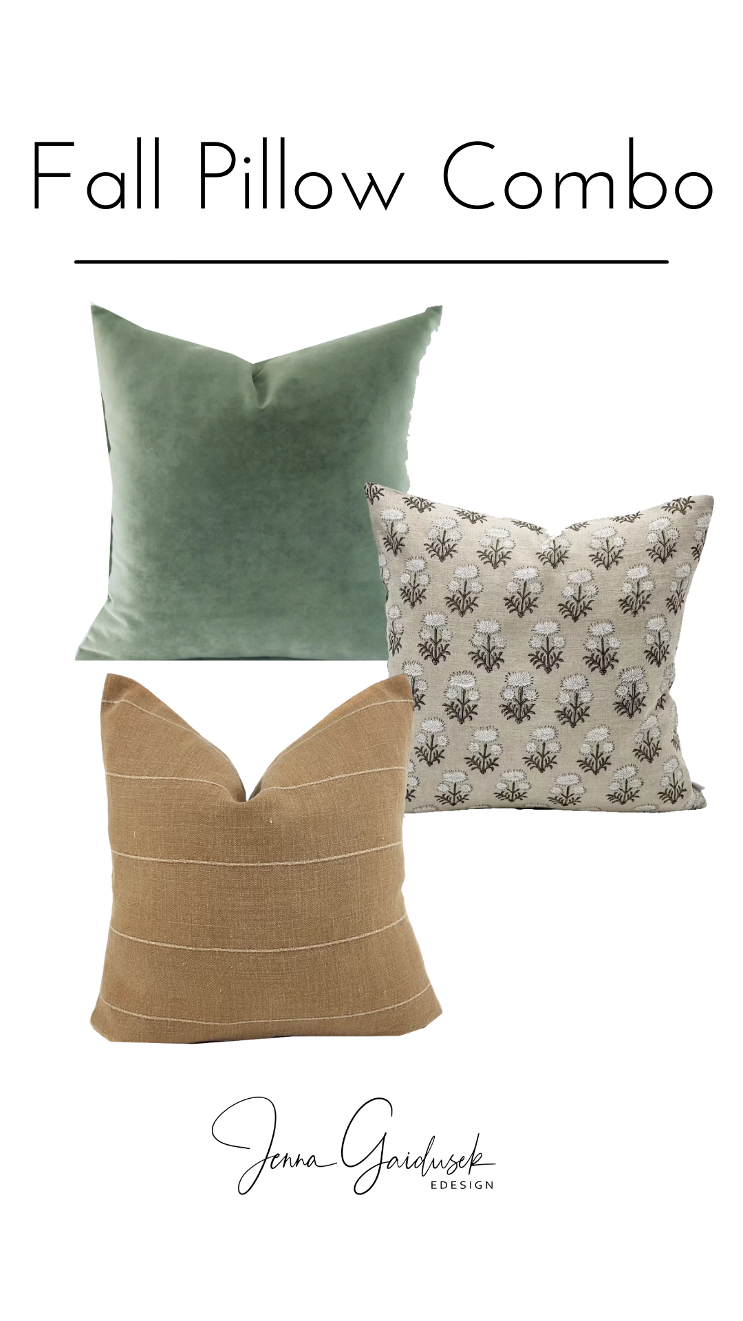 fall etsy pillows Interior designer pillow combinations — Jenna Gaidusek Designs