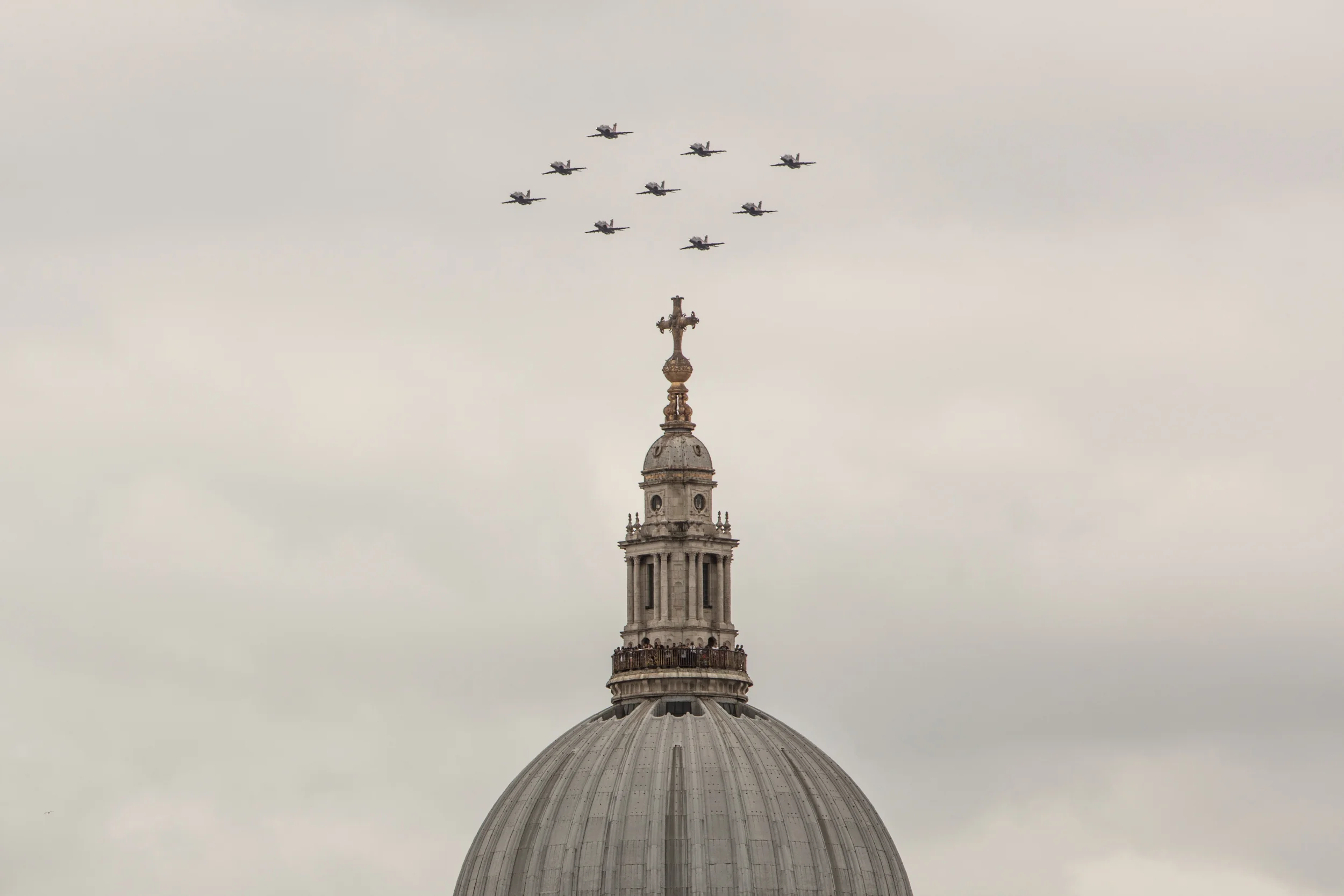 The RAF100 flypast
