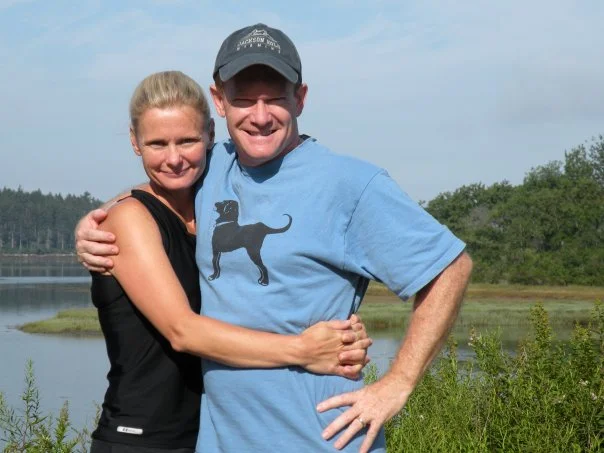 Chris and Annie on vacation in Maine.