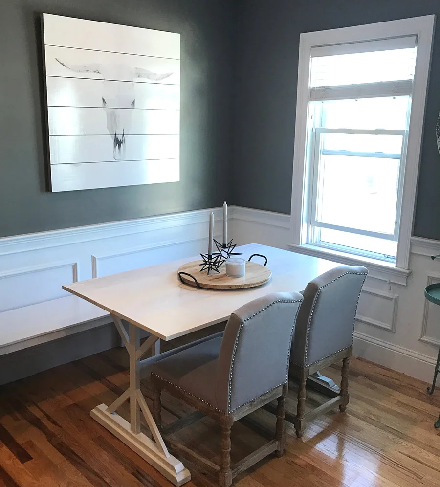 Petite Country Kitchen Table & Bench