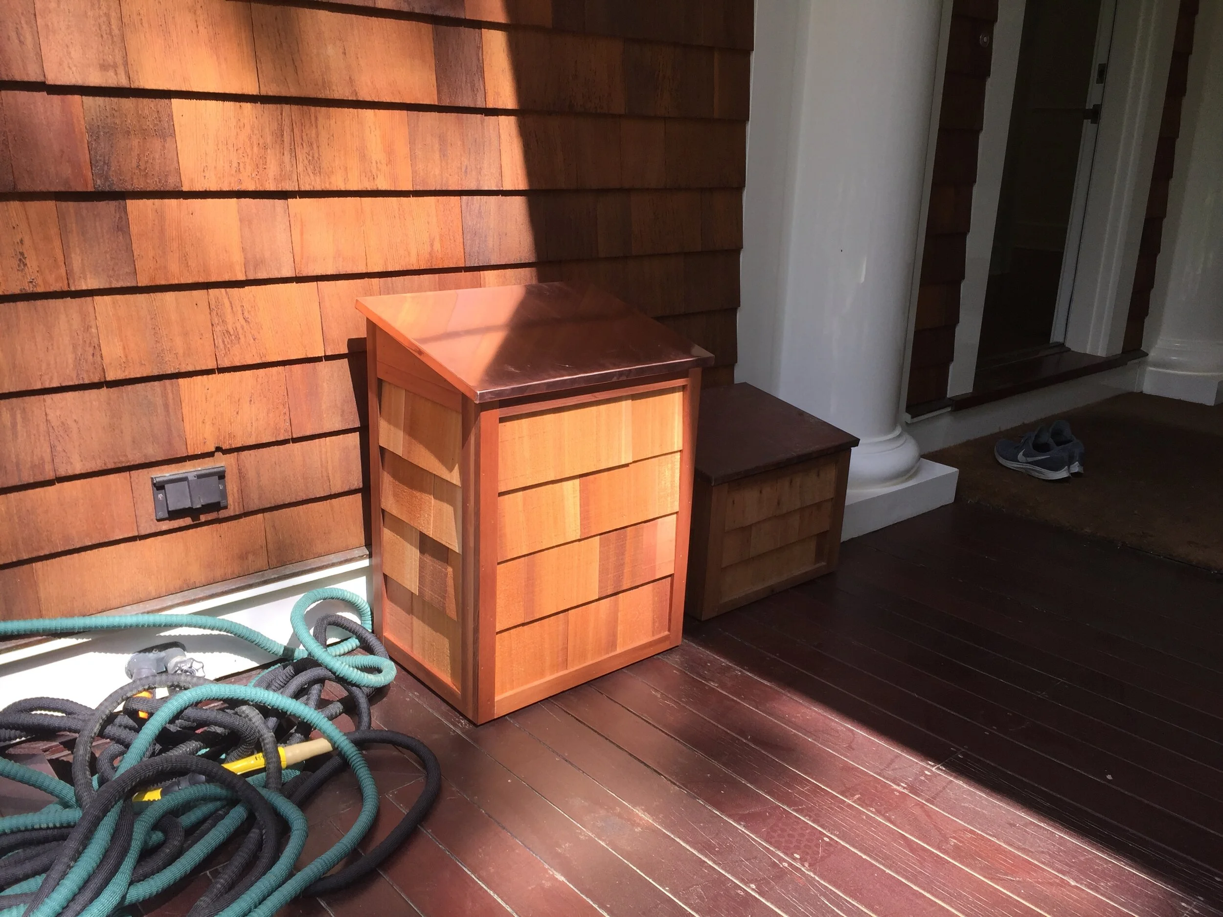 Storage Box, Milk Crate, &amp; Dog Food Container With Bowl Stand