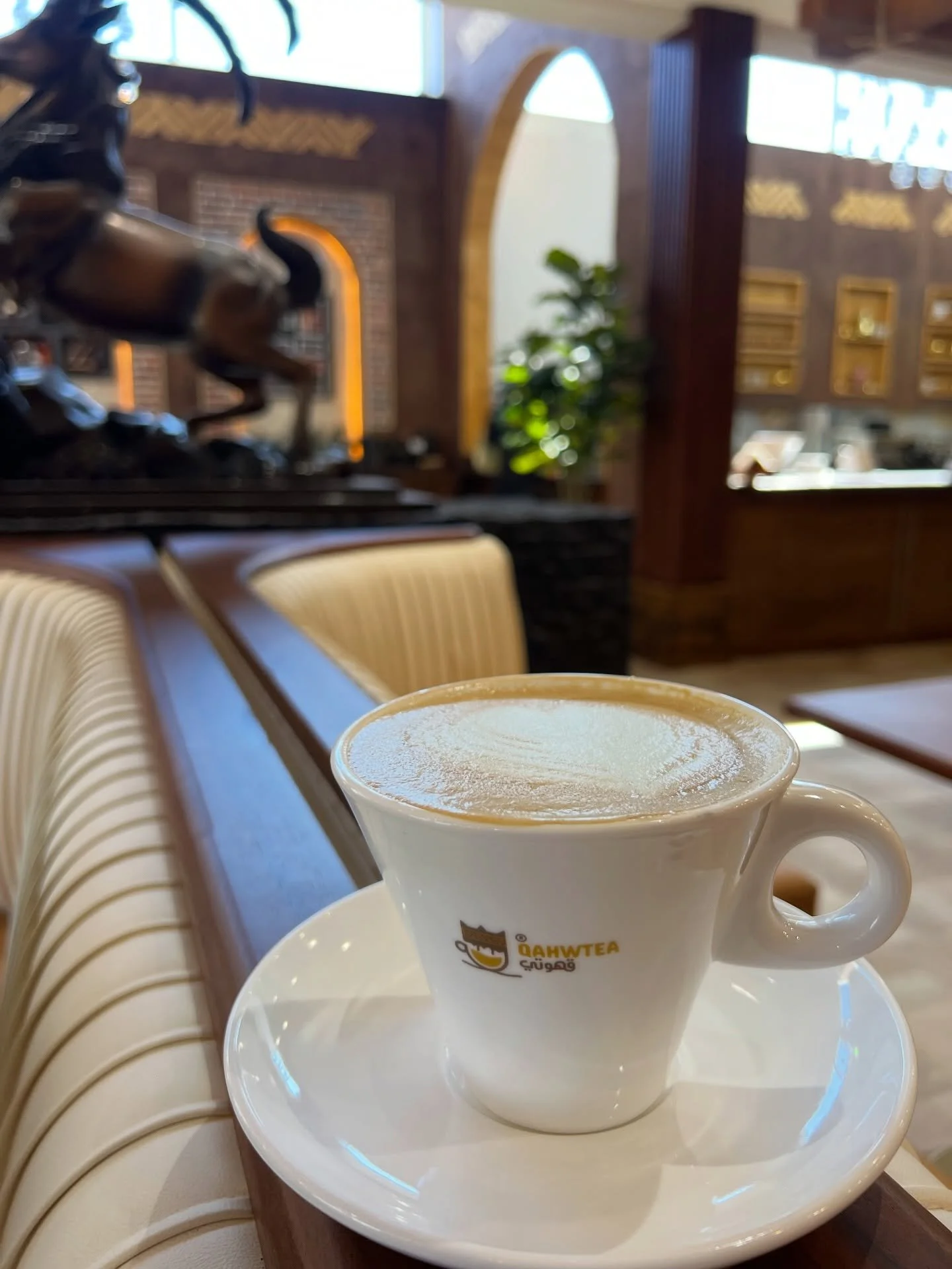 YEMEN coffee in Huntsville!🇾🇪 ☕️ 
QAHWTEA
@qahwtea 

Is OPENING SOON as next week! Follow socials for more details on opening info 

This place is gorgeous with high quality seating and decor that transport you somewhere exotic and luxurious ✨
Boot