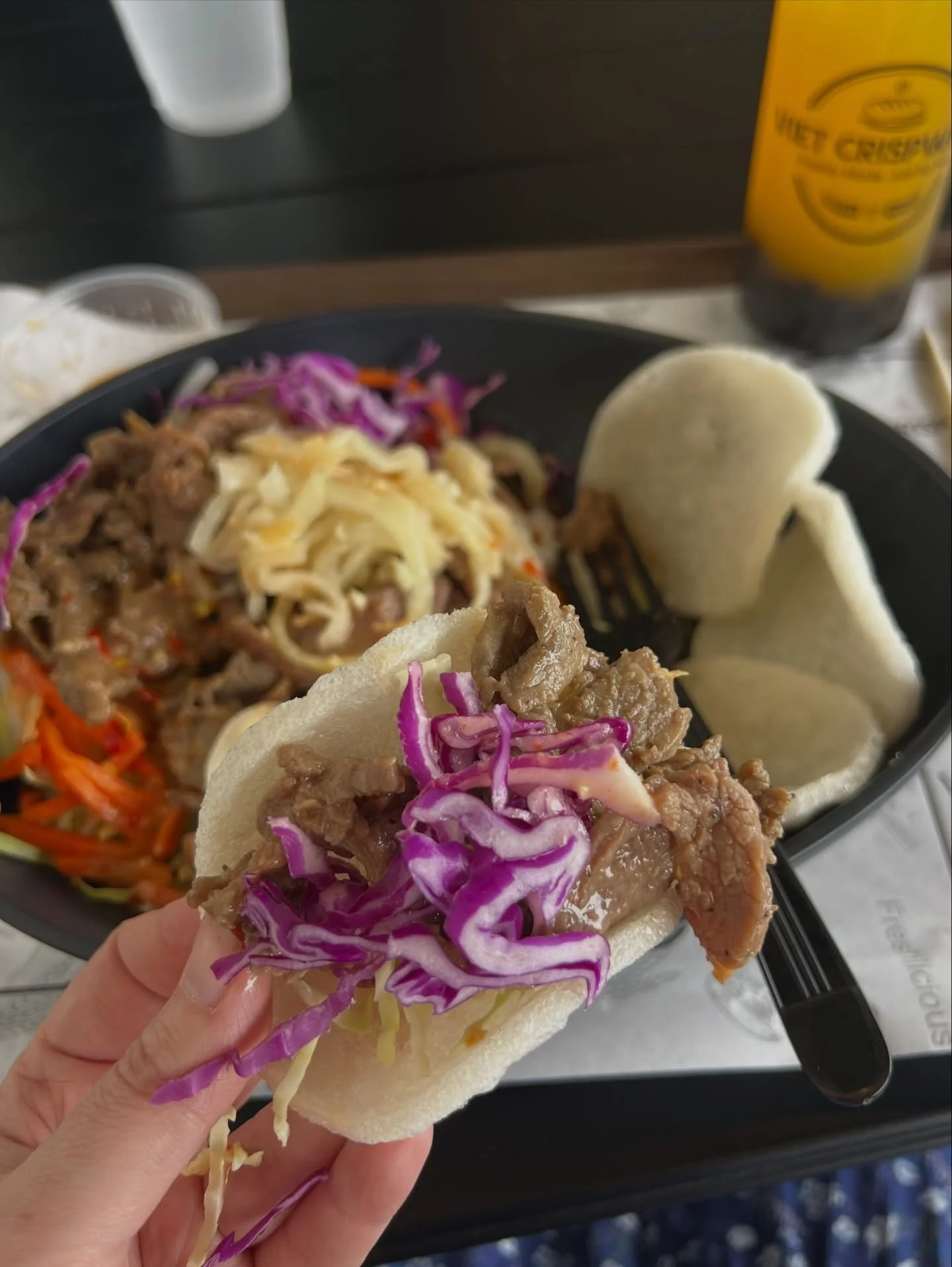 Craveable crunchy salad&hellip;. Yes please 🙌✨✨

VIET CRISPWICH
@viet_crispwich 

So many tasty options here like the classic BANH MI sandwich and all their variations they offer, Noodle Soups 🍜, Signature Wok dishes, Boba Tea 🧋 but this visit I w