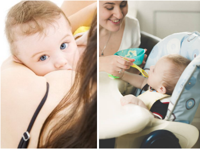 Leche materna y papillas, la estimulación temprana para la sana alimentación de tu bebé.