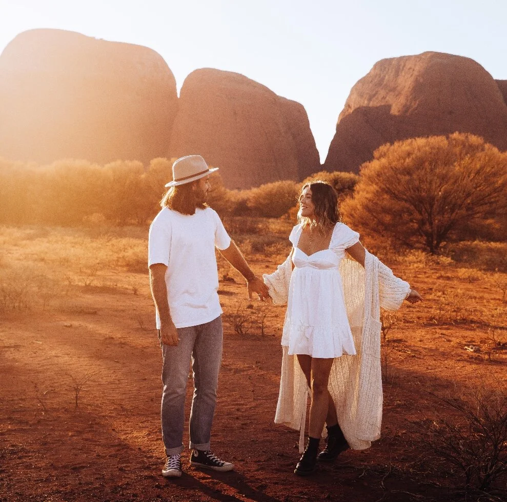 past trip - the wow escape in uluru with hayley and kyle take one