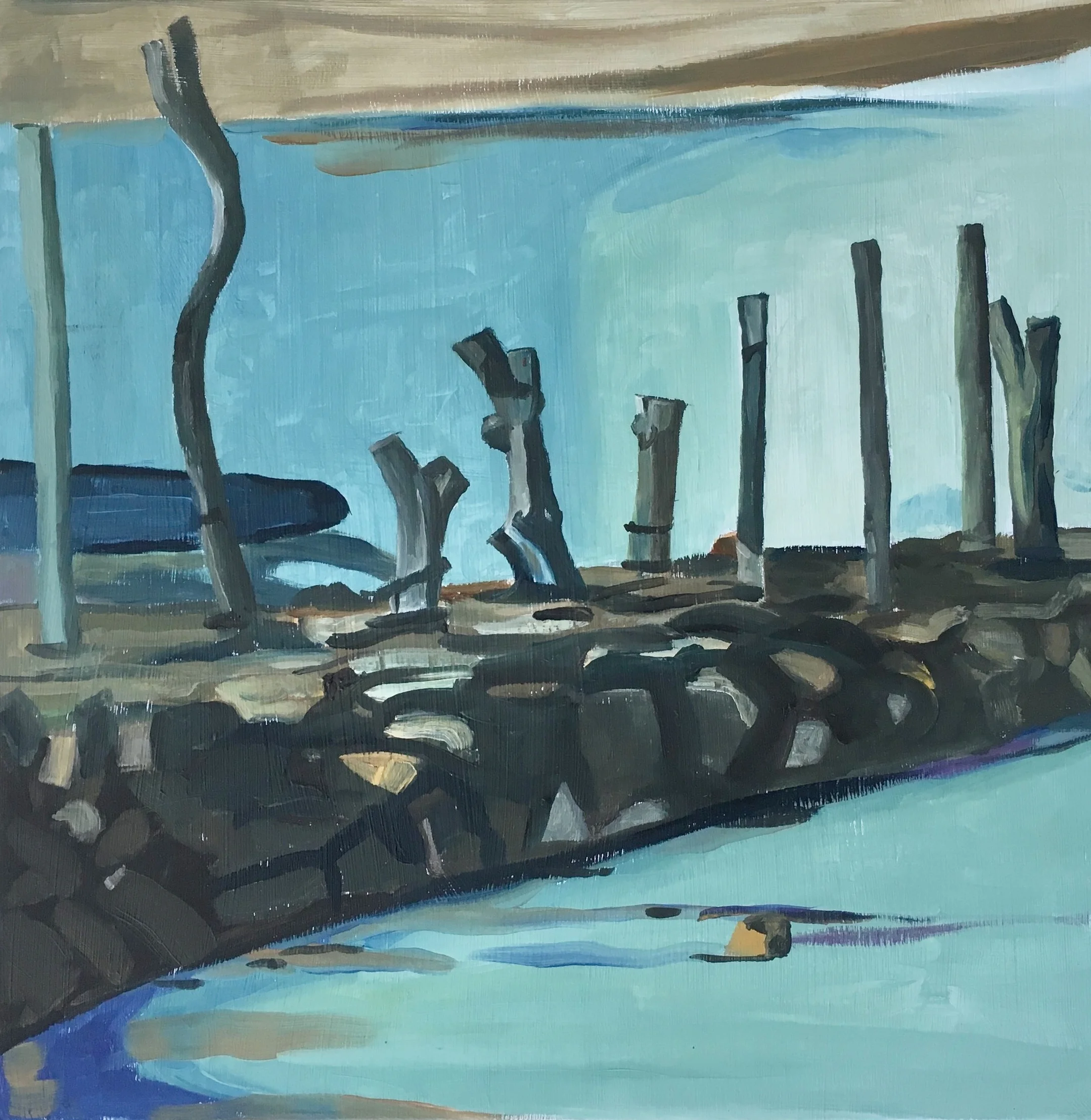 %22Jetty%22 by Deborah Hunter Mills 40x40cm.jpg