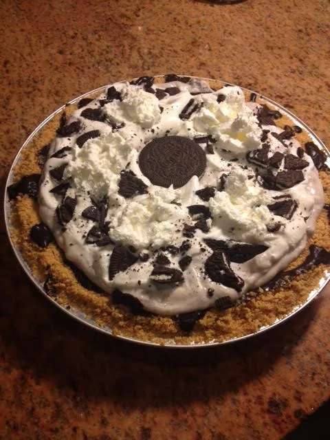 Oreo pie..served in heaven and in Eagle, Idaho, home of the pie nurse who administers life-saving pie crust and nourishing fillings.