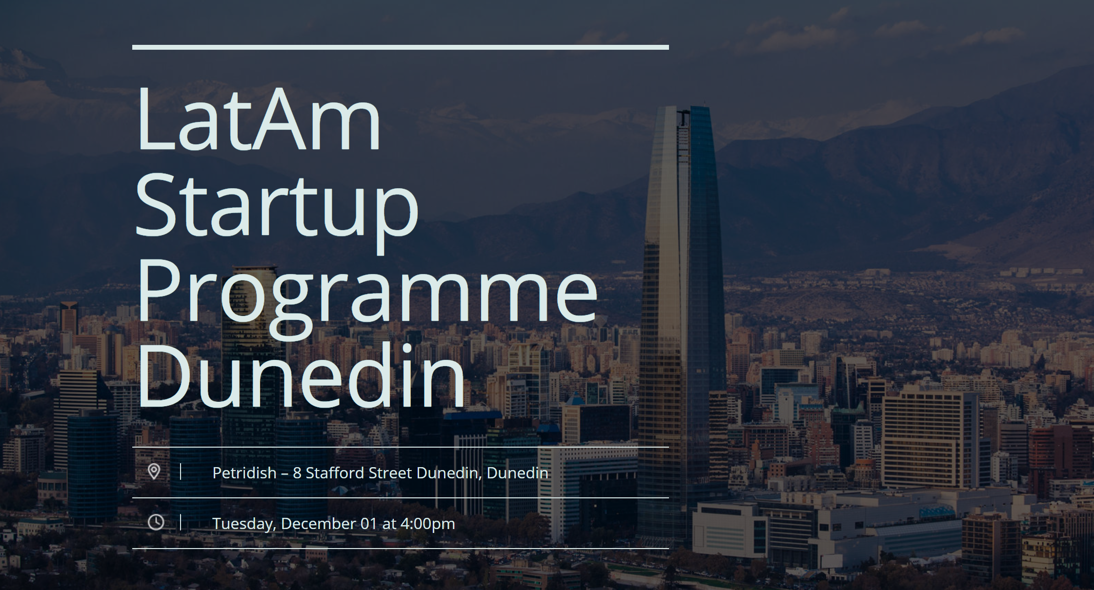 LatAm Startup Programme Dunedin