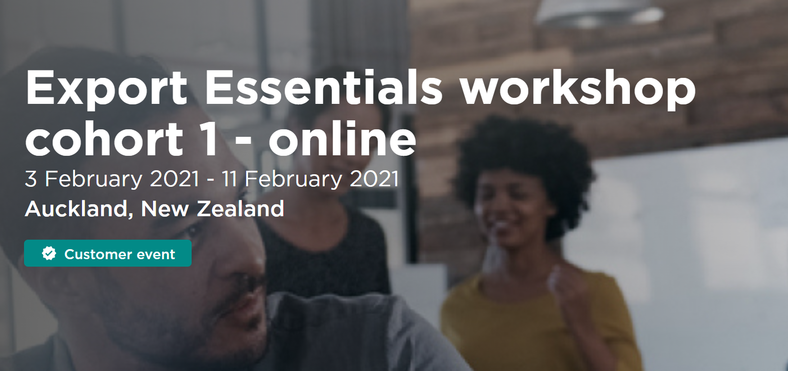 NZTE Export Essentials workshop Cohort 1 - online