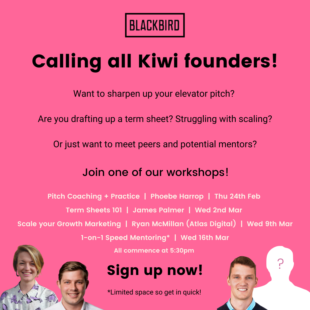 Blackbird Virtual Workshop: Pitch Coaching + Practice with Phoebe Harrop