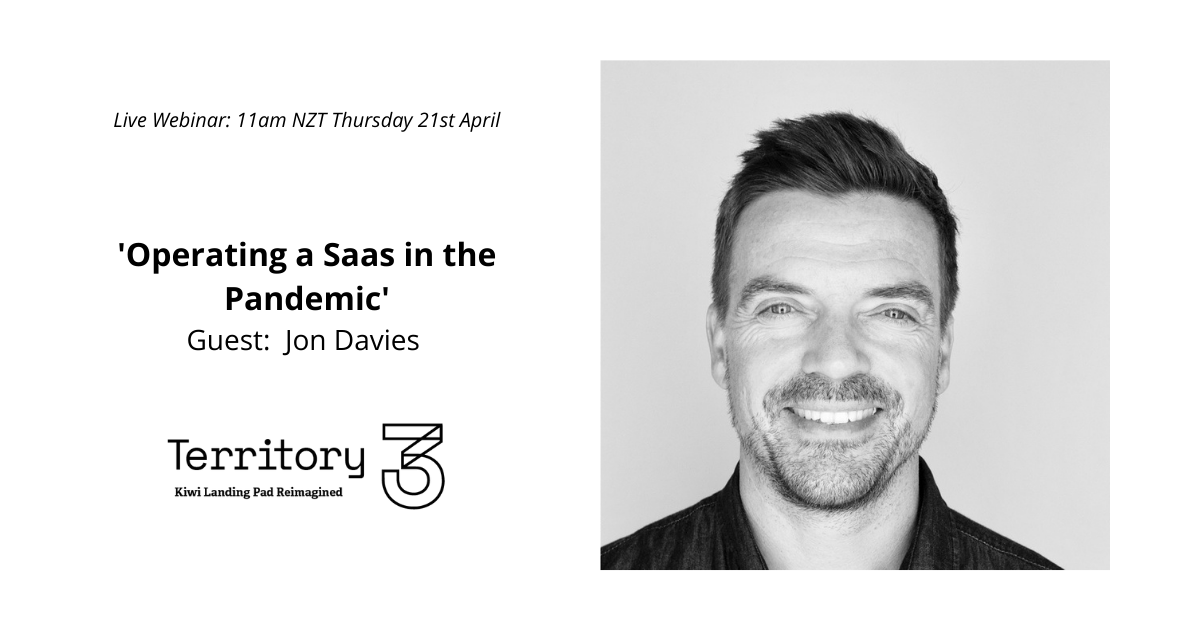 T3: Operating a Saas in the pandemic | Jon Davies