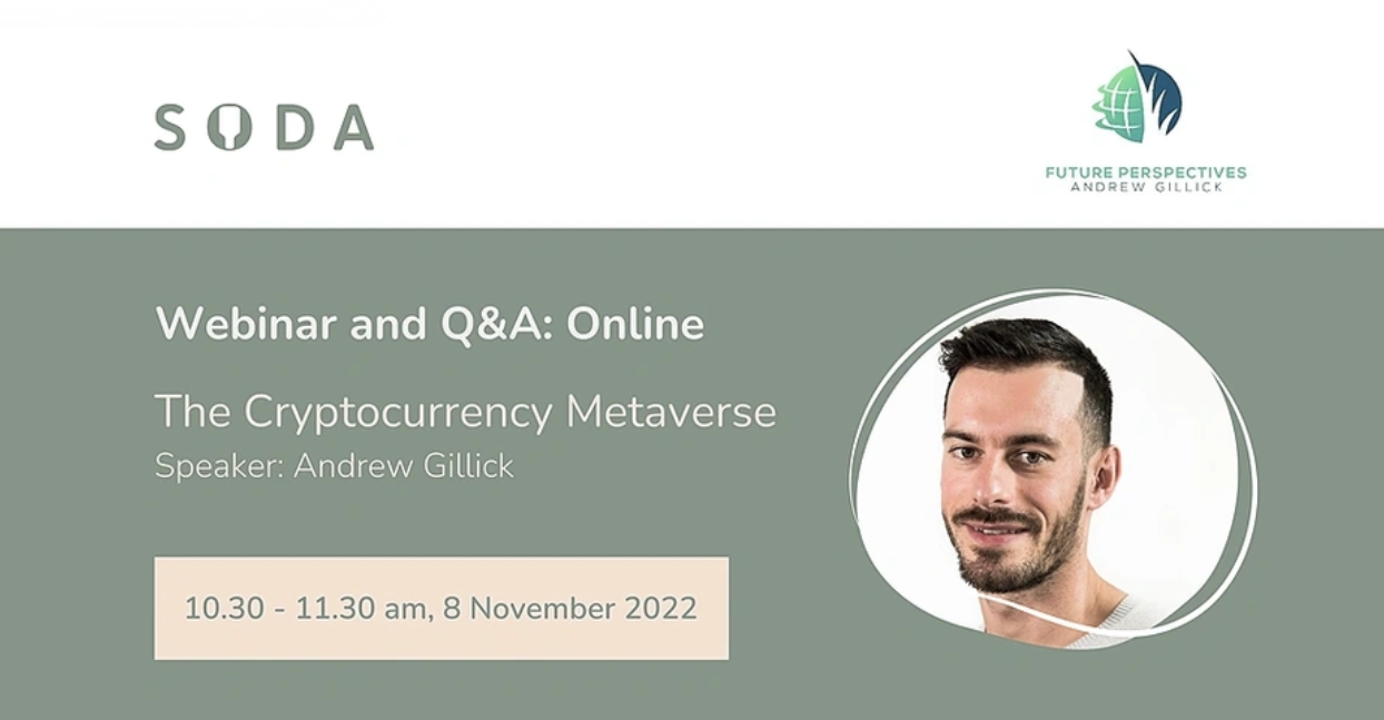 Soda Inc - The Cryptocurrency Metaverse: Webinar and Q&A