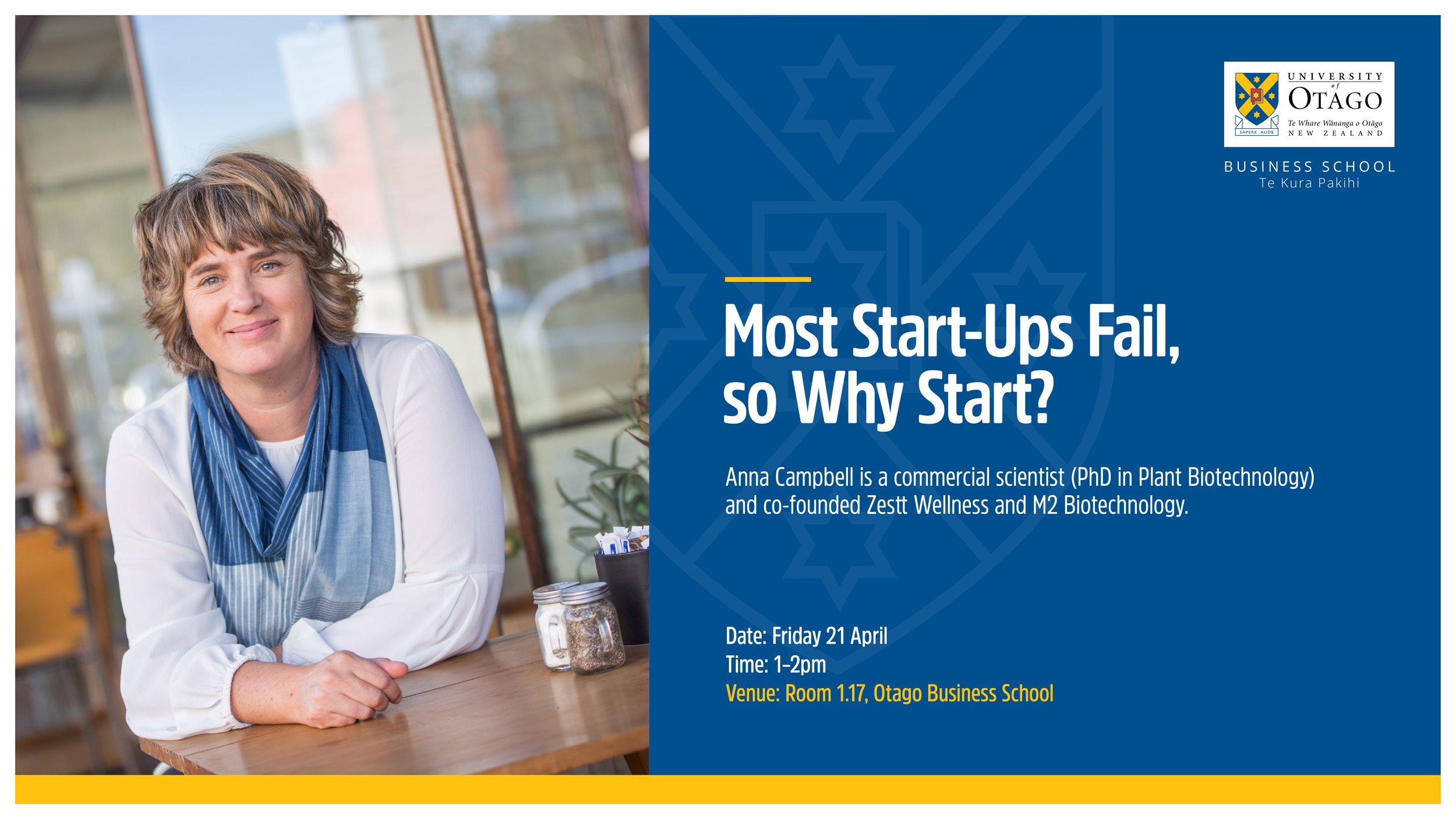 Most start-ups fail, so why start? Business for Good series with Anna Campbell