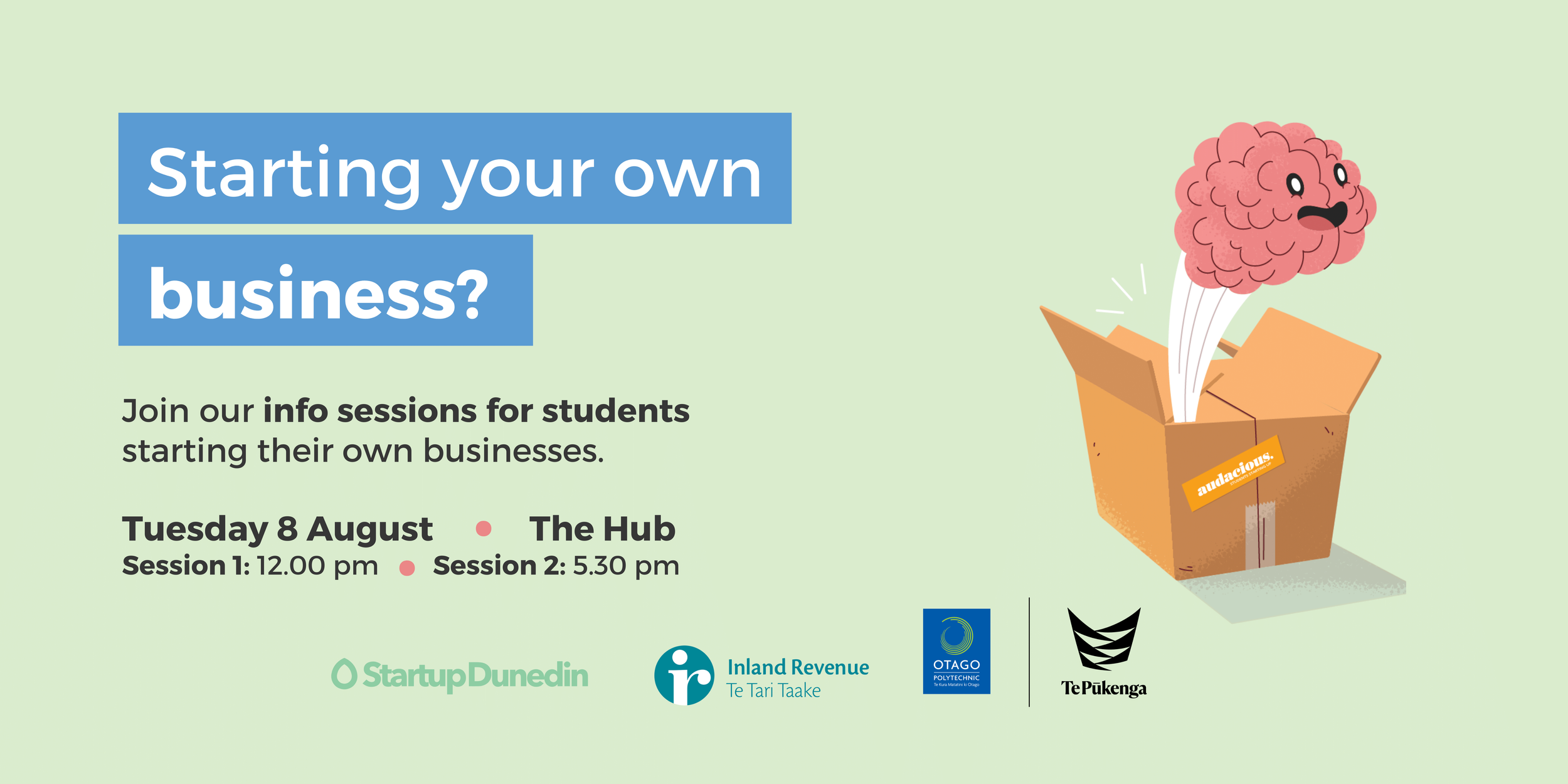 Info sessions for students starting up