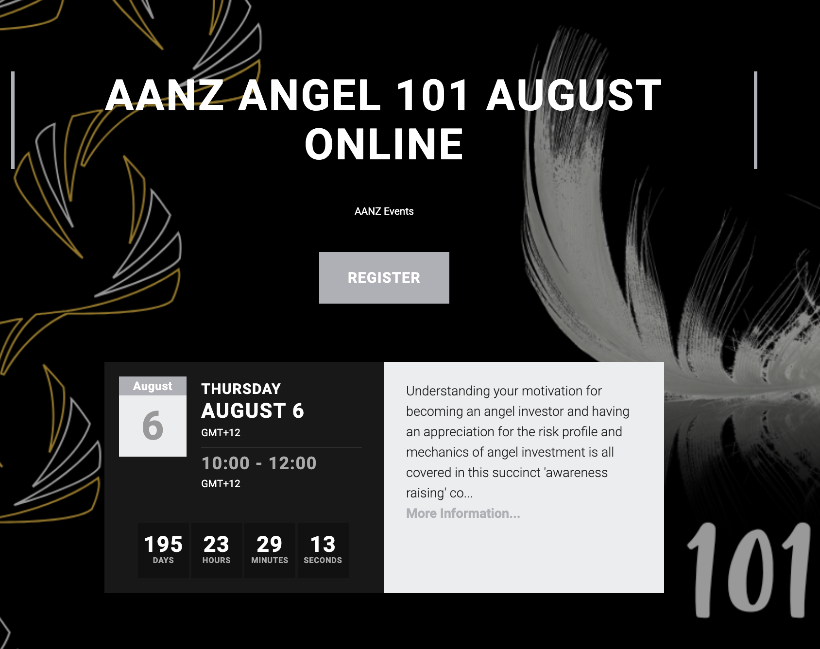 Angel 101 - AANZ Angel Investing Workshop [Second cycle]