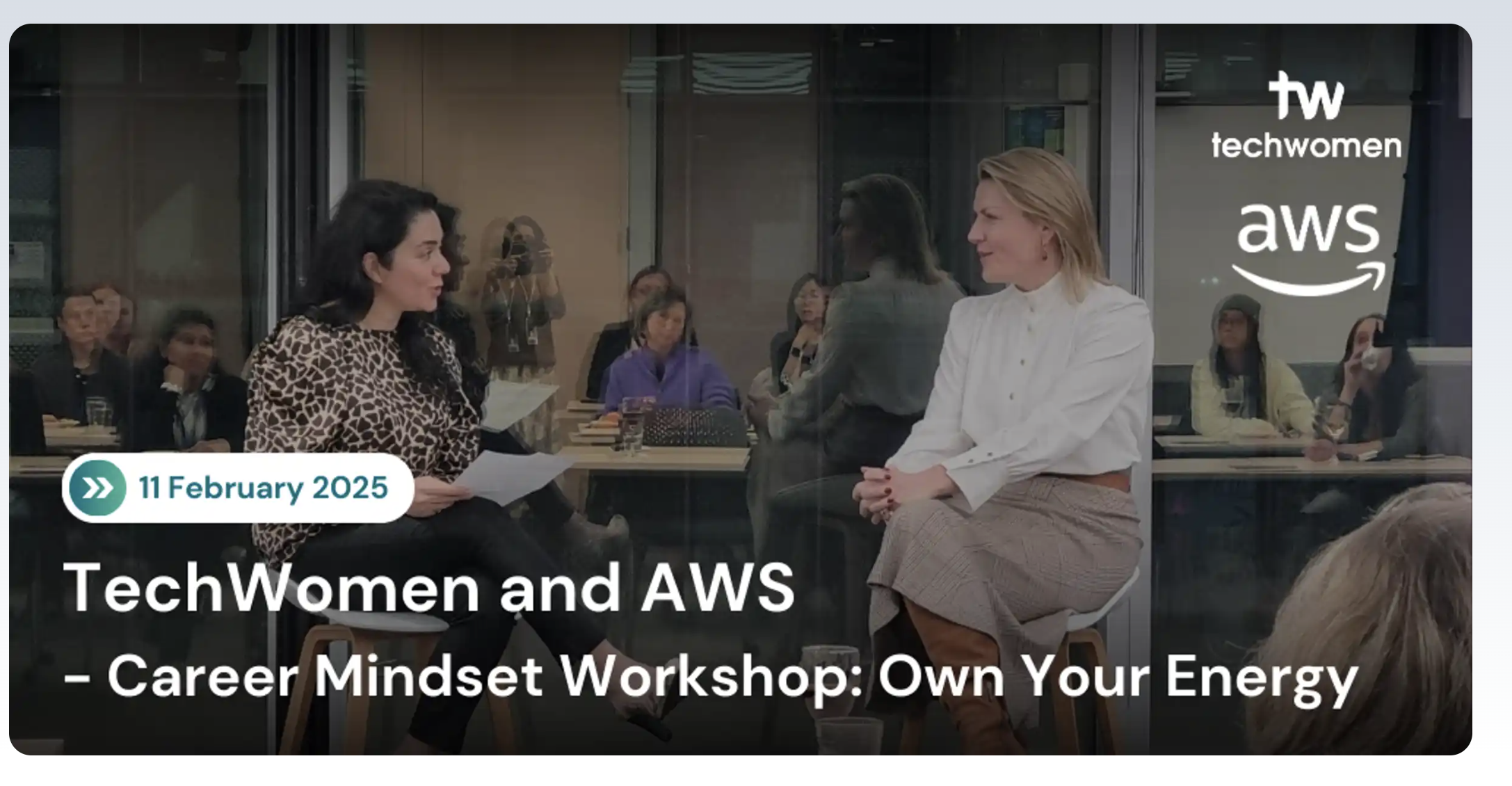 TechWomen and AWS - Career Mindset Workshop: Own Your Energy
