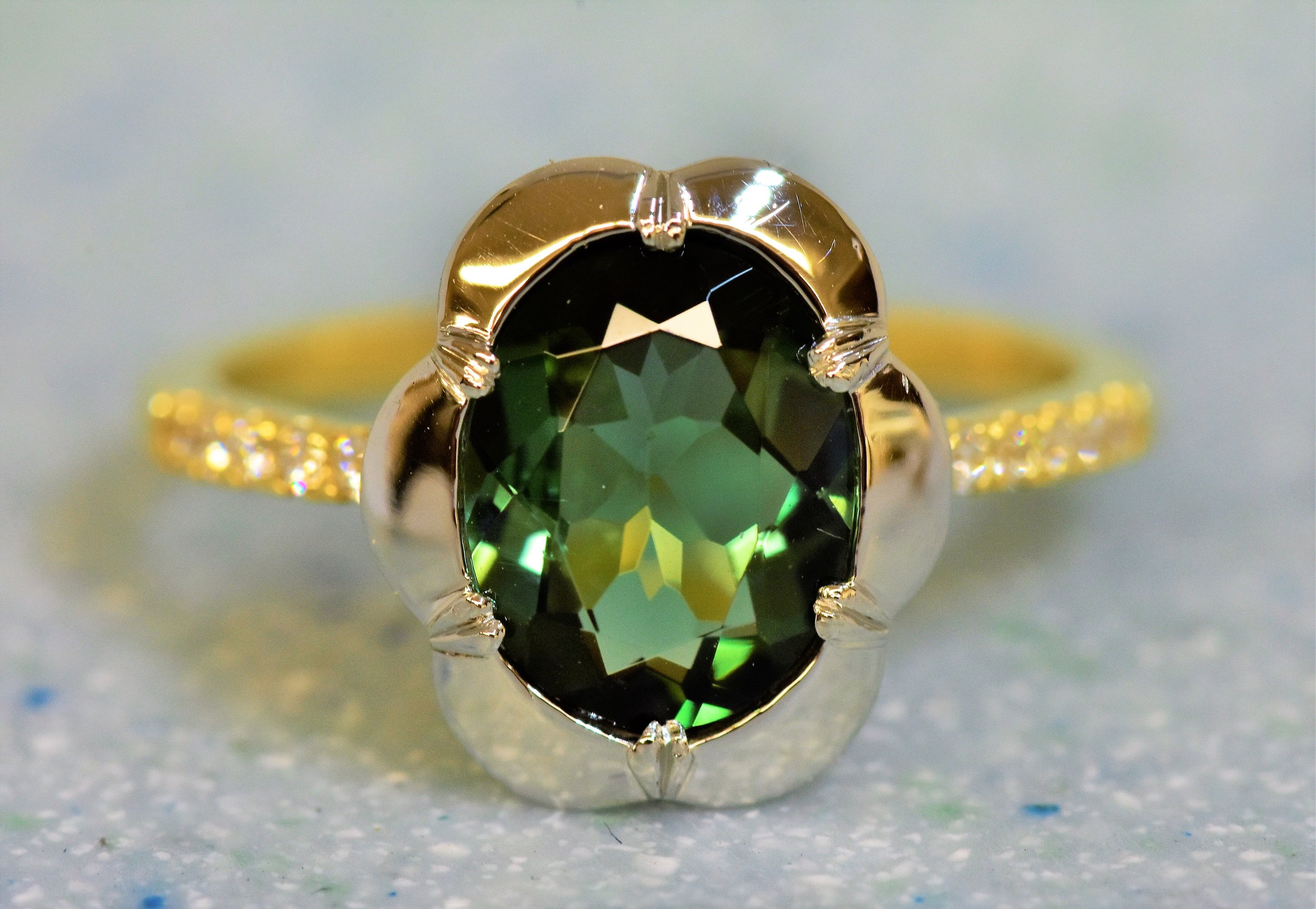 green tourmaline georgian floral ring.JPG