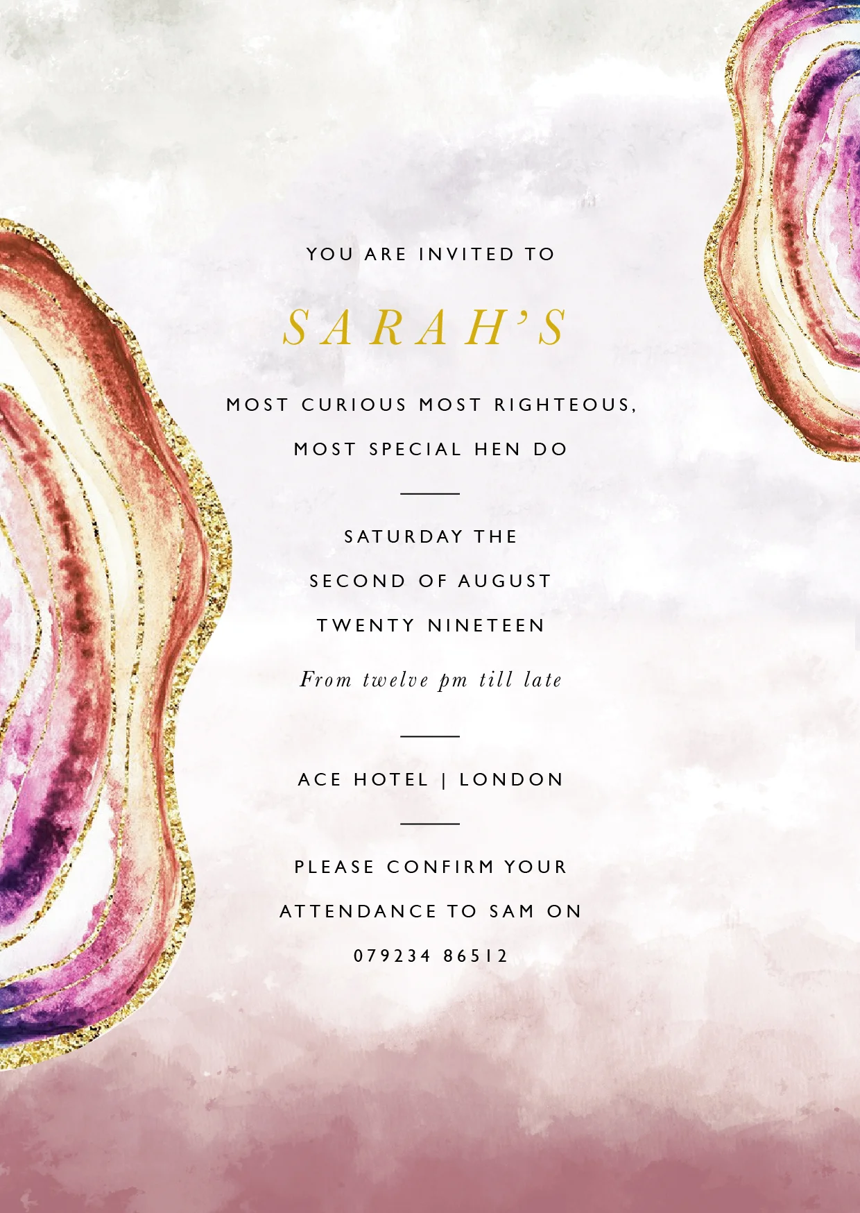 INVITATIONS TO THE PARTY BY VIOLET PAPER STUDIO