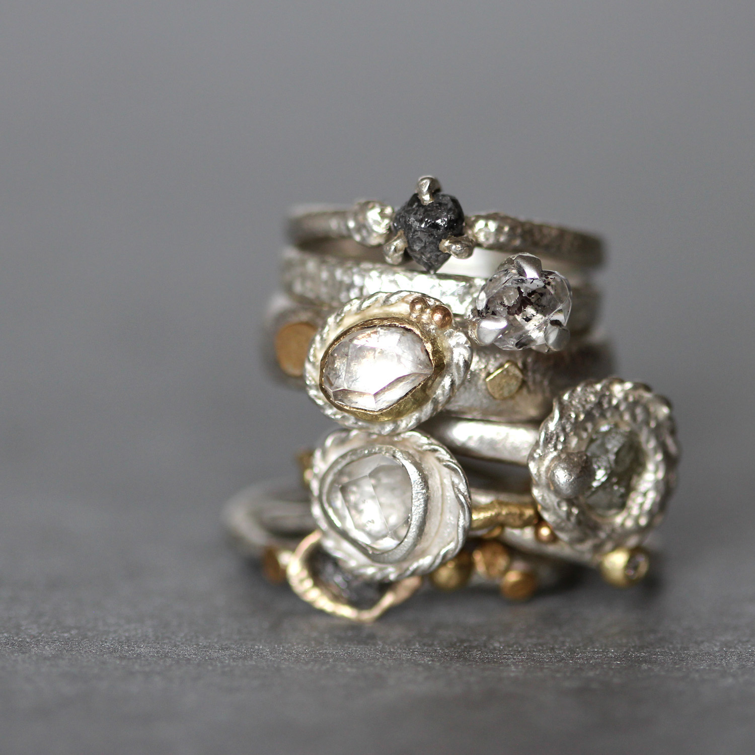 Tamara-Gomez-Rough-diamond-herkimer-diamond-rings.jpg