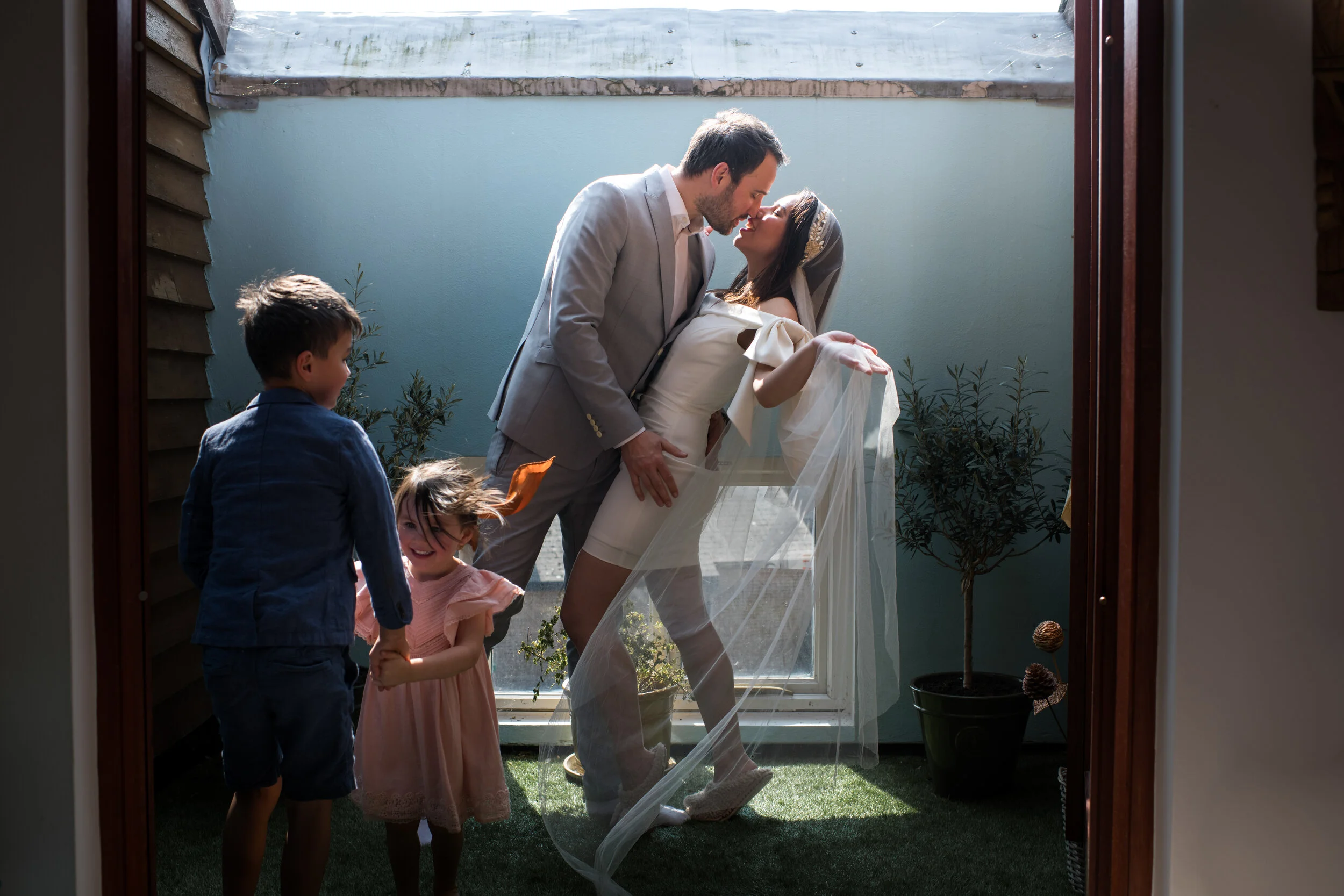 HOLD TIGHT: Portrait photographer Donna Duke-Llande talks us through her lockdown wedding photo,  featured in the National Portrait Gallery, and the journey to that moment