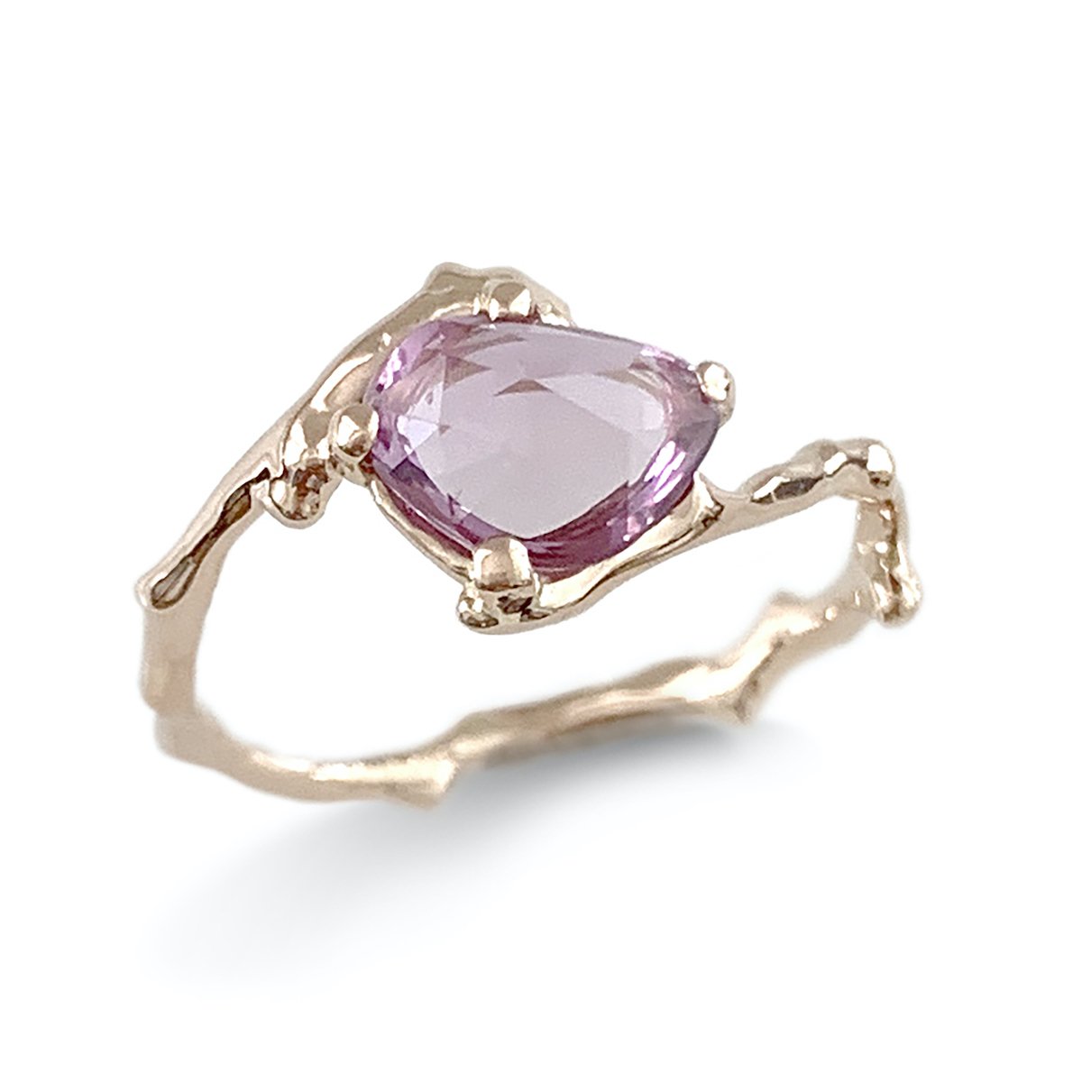 Brandts Jewellery cherry twig ring with rose cut ceylon sapphire - Ayshe Brandts.jpg
