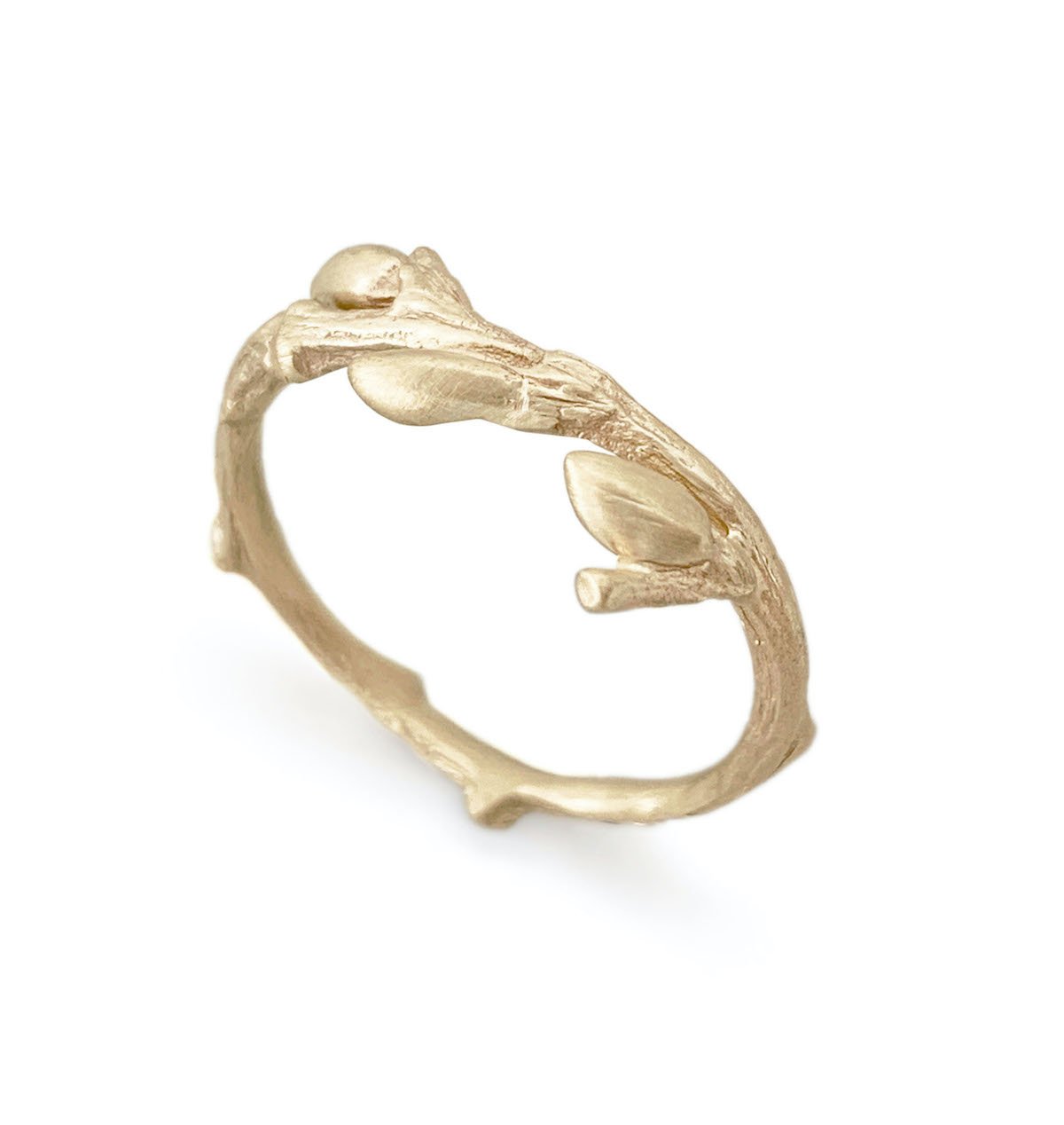 Brandts Jewellery willow twig wedding ring yellow gold with buds - Ayshe Brandts.jpg