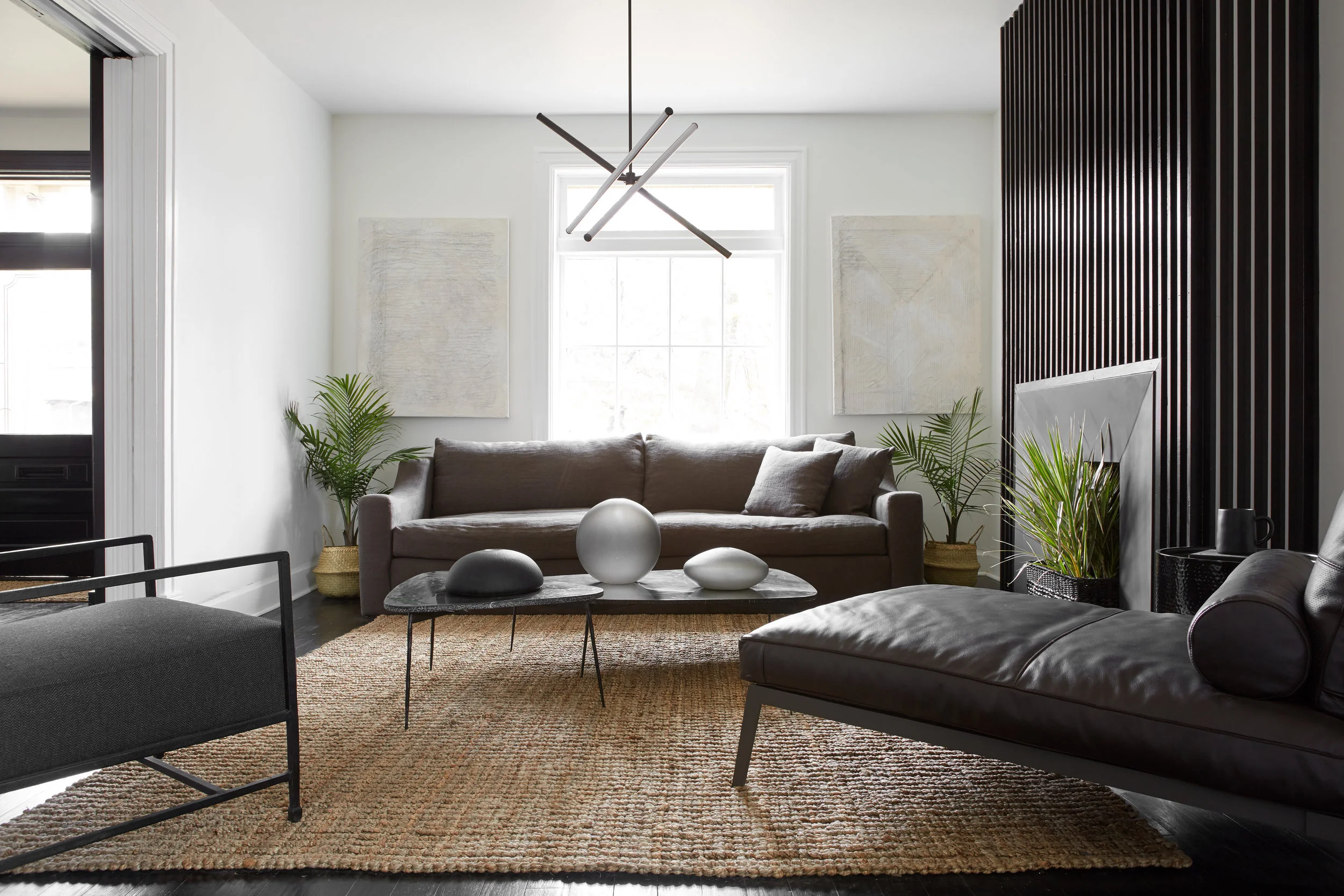 Hand engraved black and grey vessels