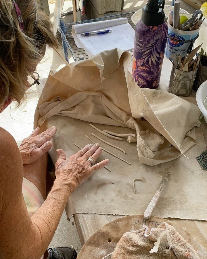 This is Marcia Stewart. She makes the most imaginative things. 
.
.
.
.
.
#reels #stjohnvipottery #makepottery #lovepottery #funforanyone #openstudio #octopusinspirstiona #oceaninspired #stjohnusvi #coralbay