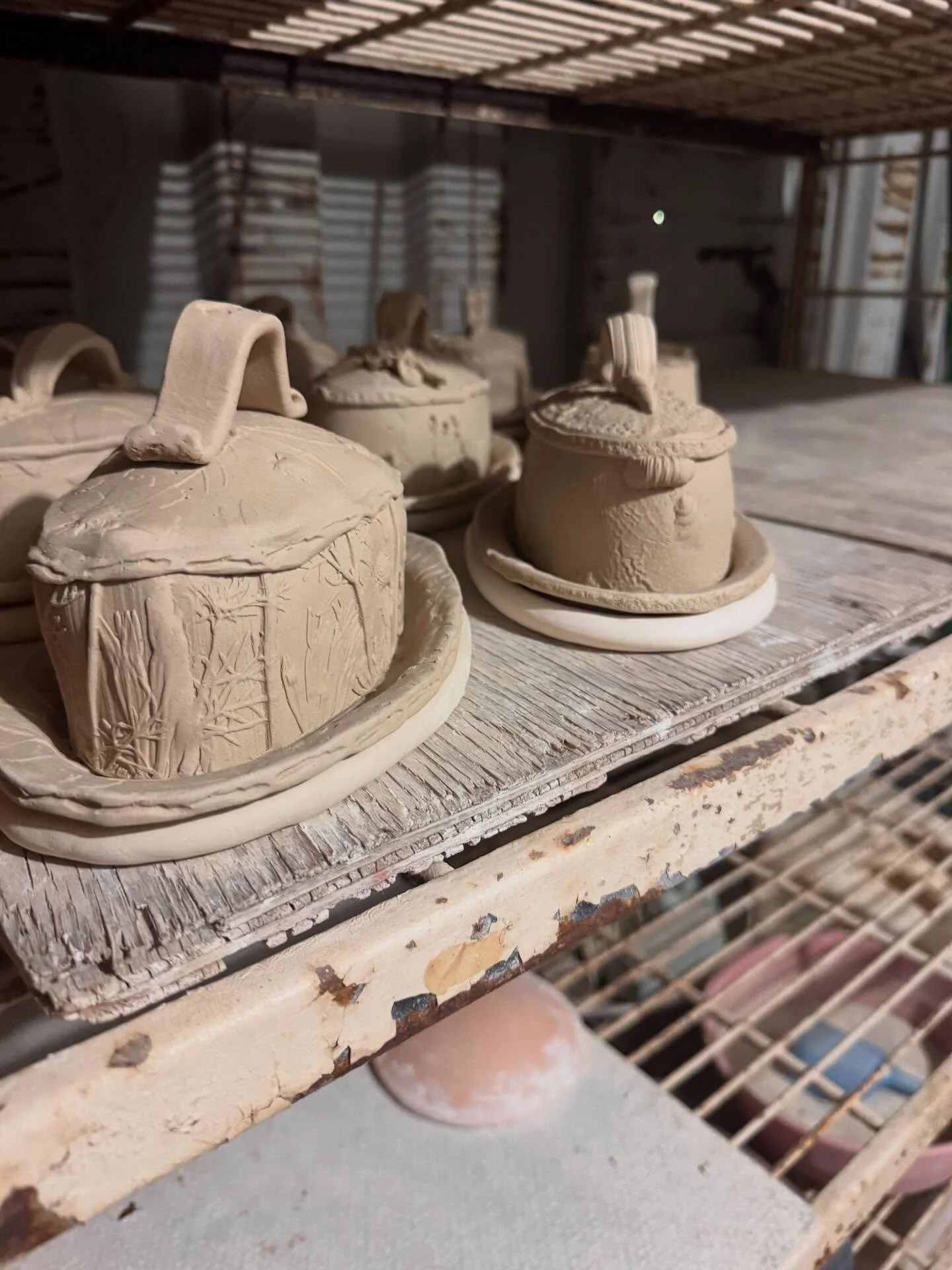 Day three was all about the buddah and these ladies did great!!! Hand-building with Natural Elements Pottery!

#butterdish #handbuilding