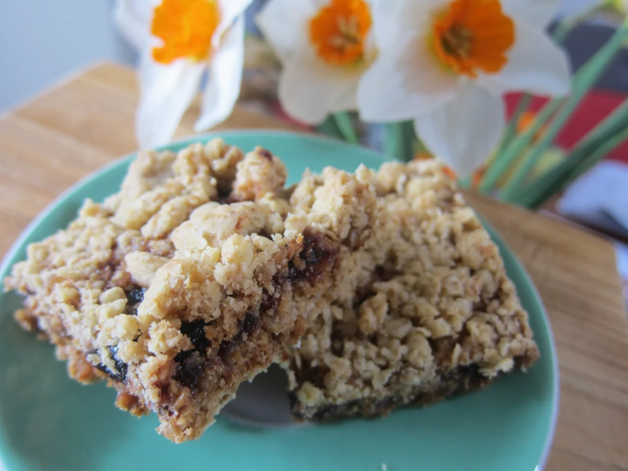 Our Rasberry Oat Slices 12 April