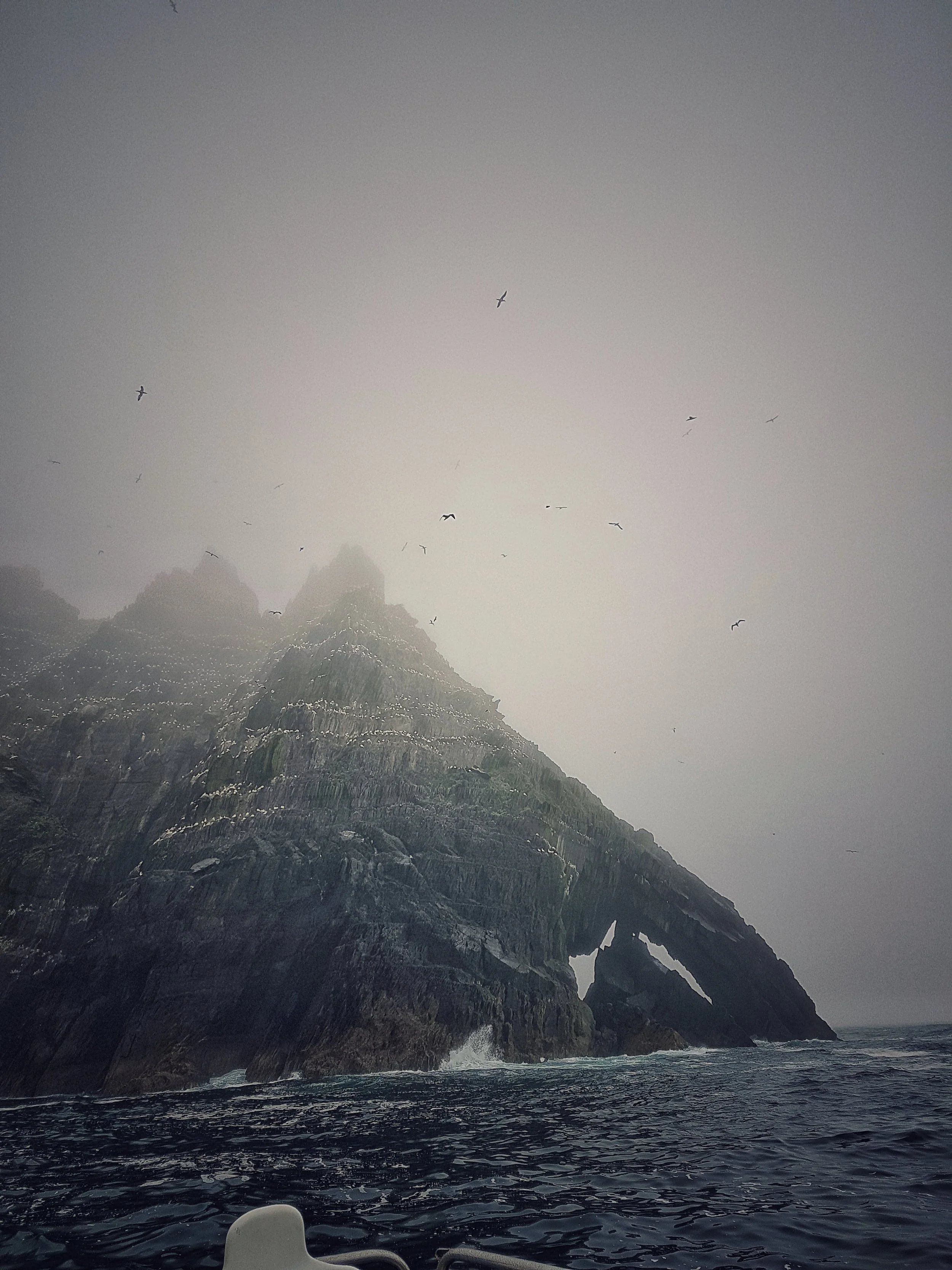 Mist around Skellig Michael