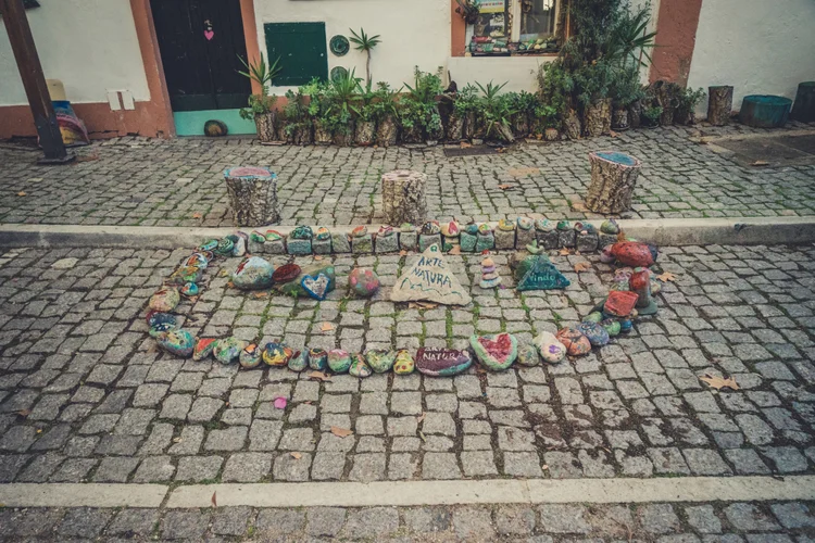Stones on the ground