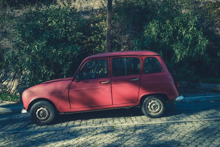 Old time car in Caldas de Monchique